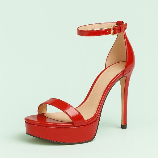 Sandálky na podpatku a  platformě