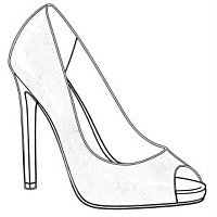 Lodičky s otevřenou špičkou bez platformy