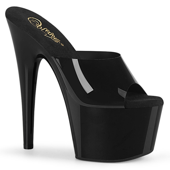 Pleaser Adore-701N BTPU/M - Černé sandály na vysoké platformě