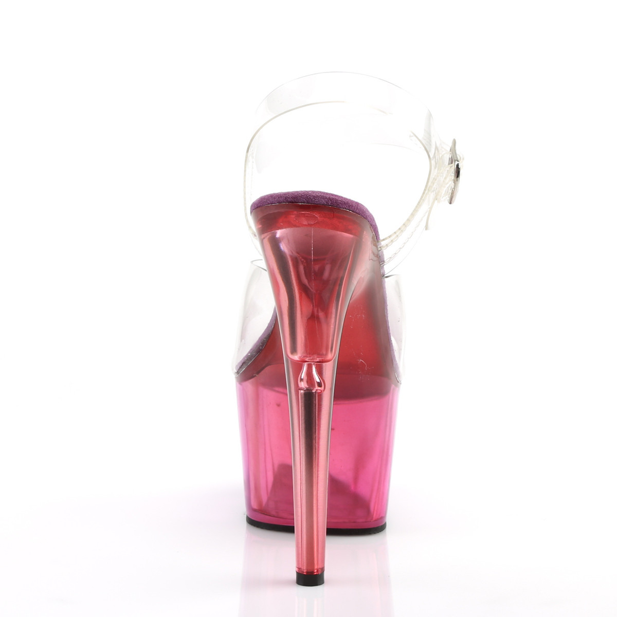 Pleaser Adore-708MCT C/PP - Průhledné sandály na vysoké platformě