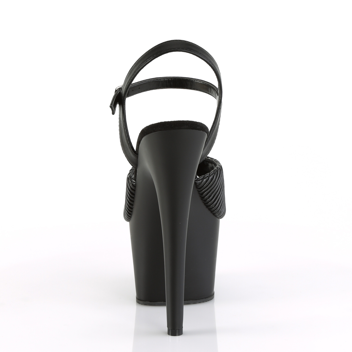 Pleaser Adore-709 BQTPU/M - Černé sandály na vysoké platformě