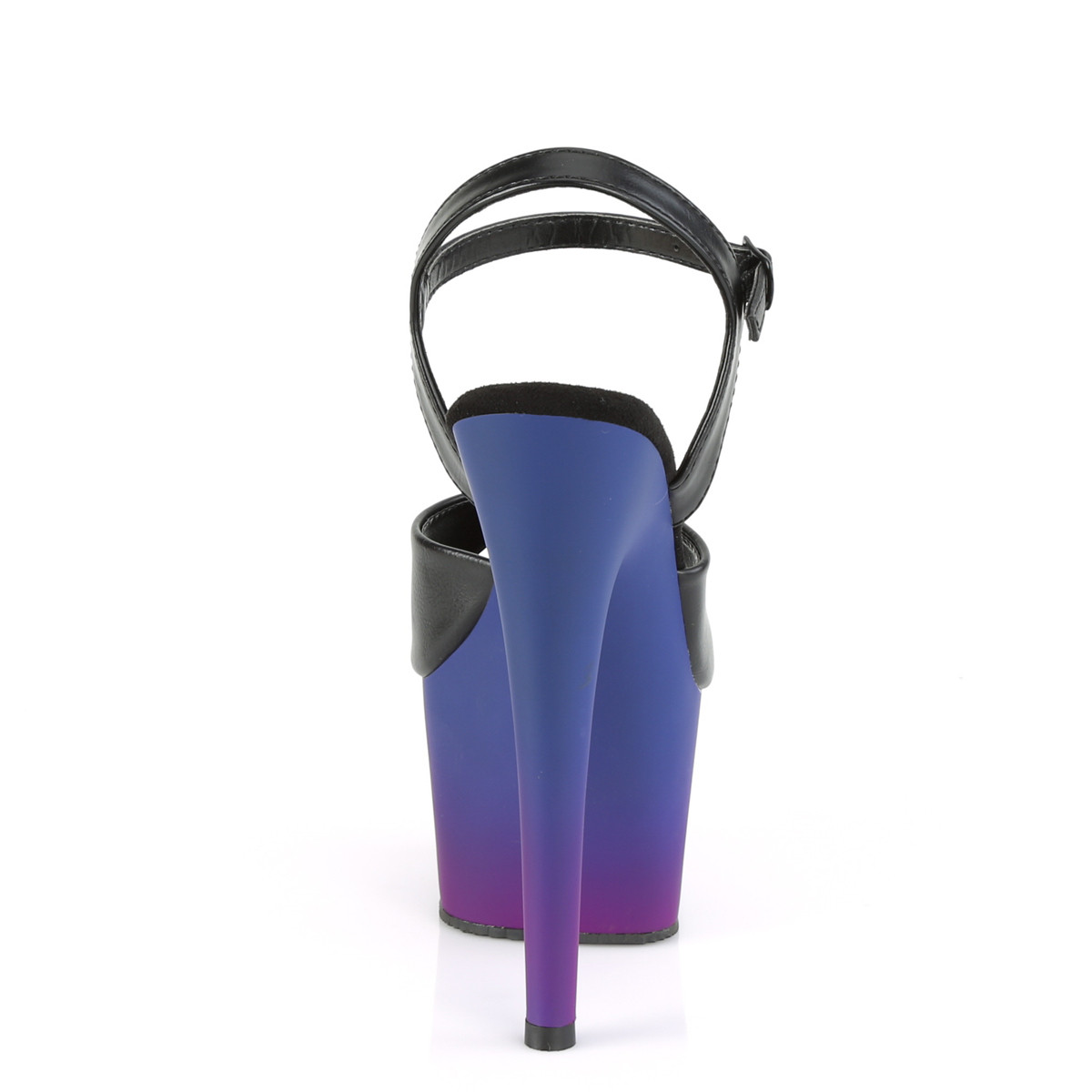 Pleaser Adore-709BP BPU/BLU-PP - Černé sandály na vysoké platformě