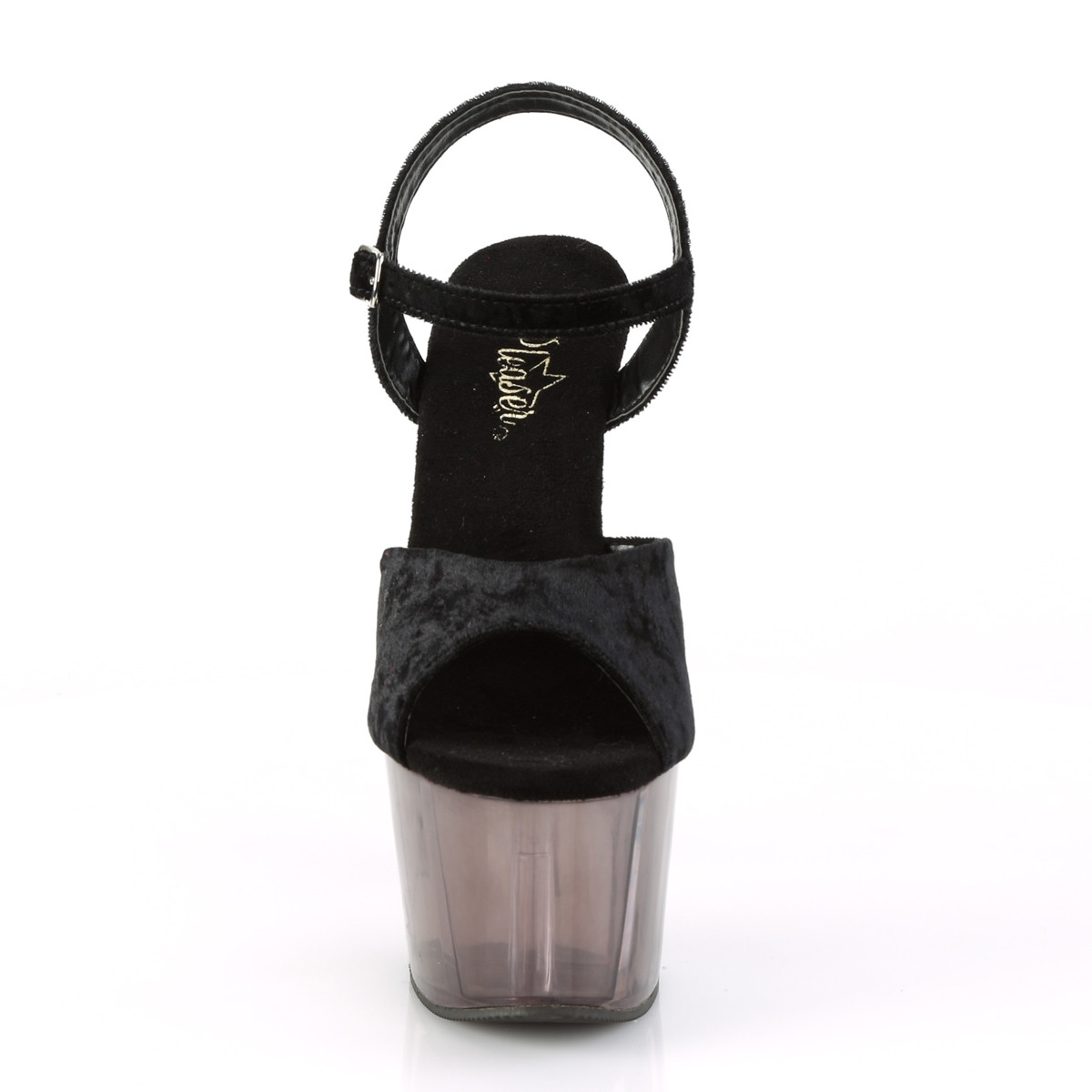 Pleaser Adore-709MCT BVEL/DT - Černé sandály na vysoké platformě