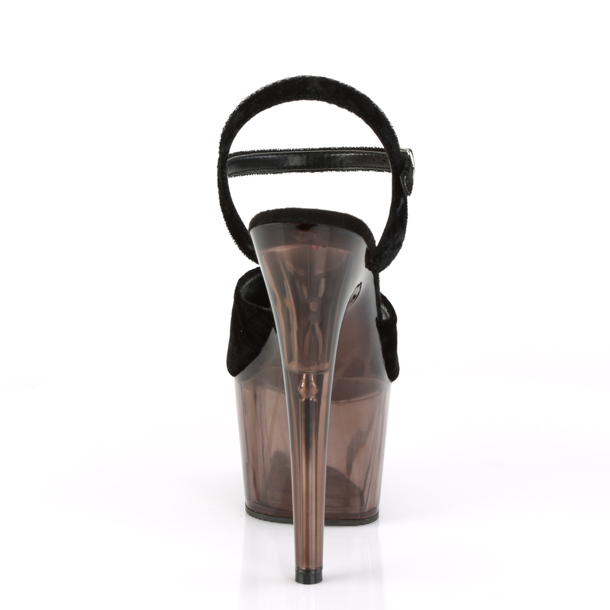 Pleaser Adore-709MCT BVEL/DT - Černé sandály na vysoké platformě