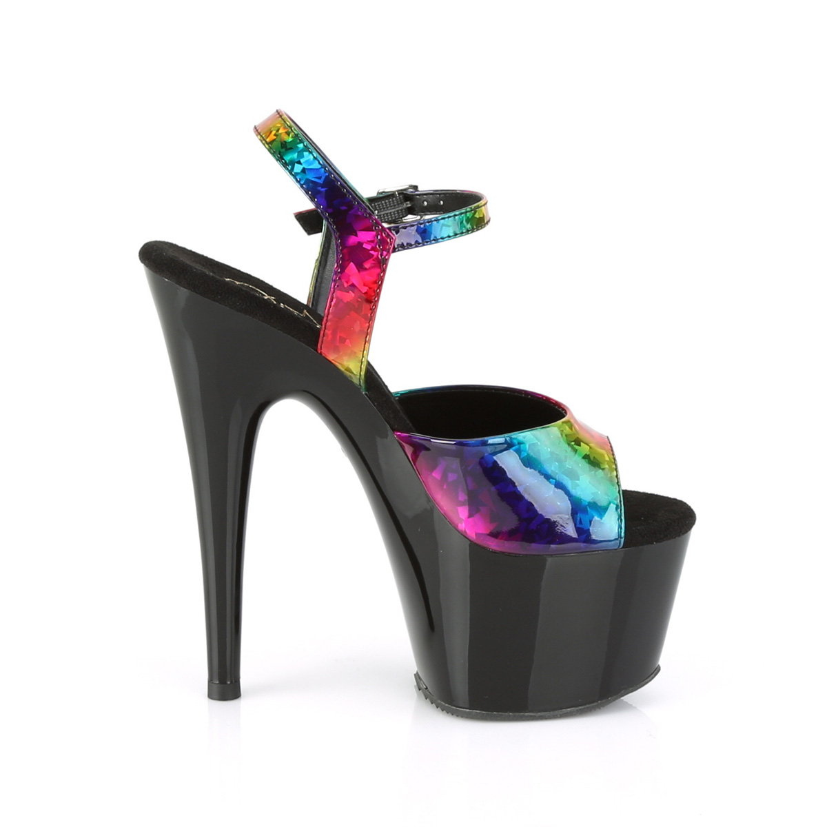 Pleaser Adore-709RB RBOWHG/B - Vícebarevné sandály na vysoké platformě