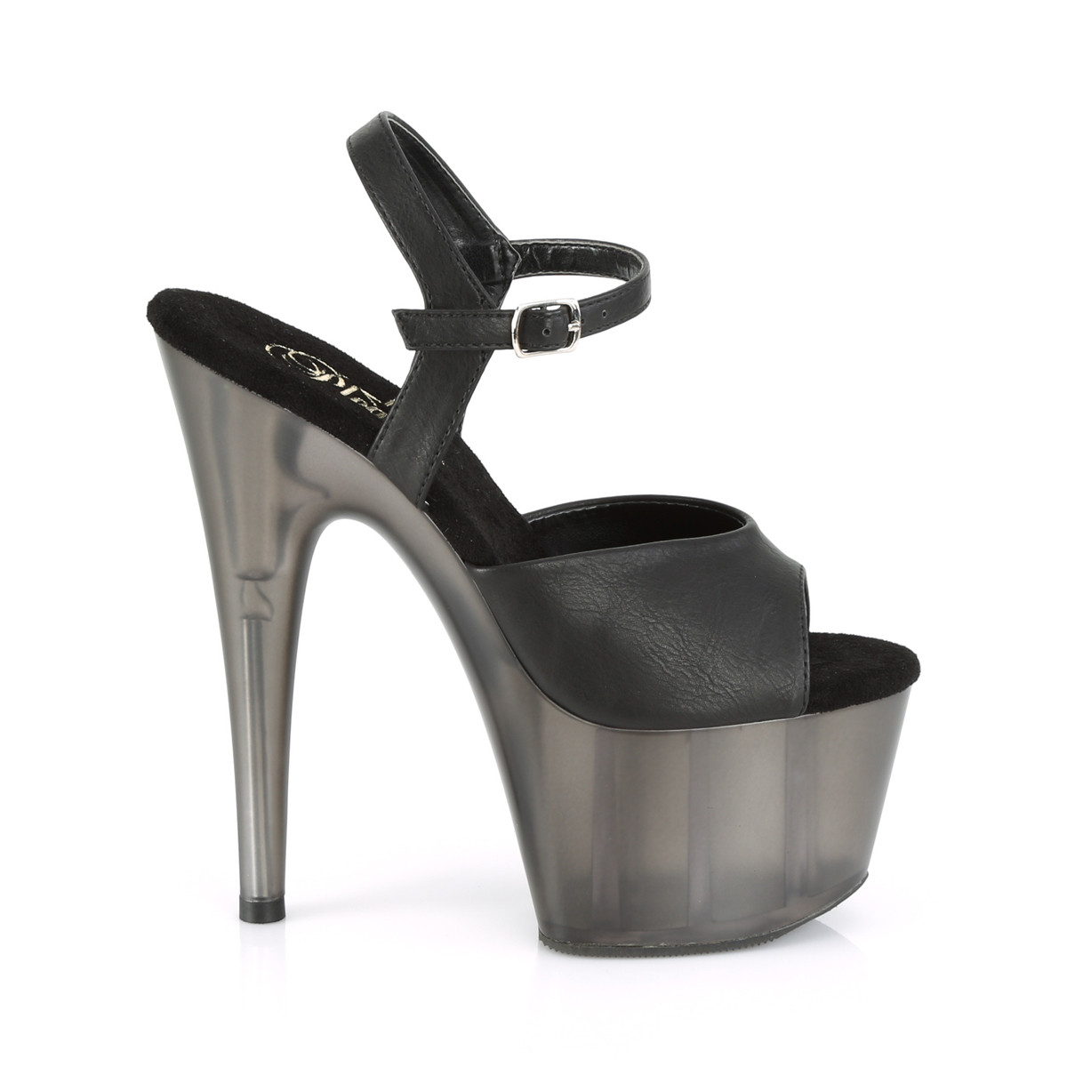 Pleaser Adore-709T BPU/M - Černé sandály na vysoké platformě
