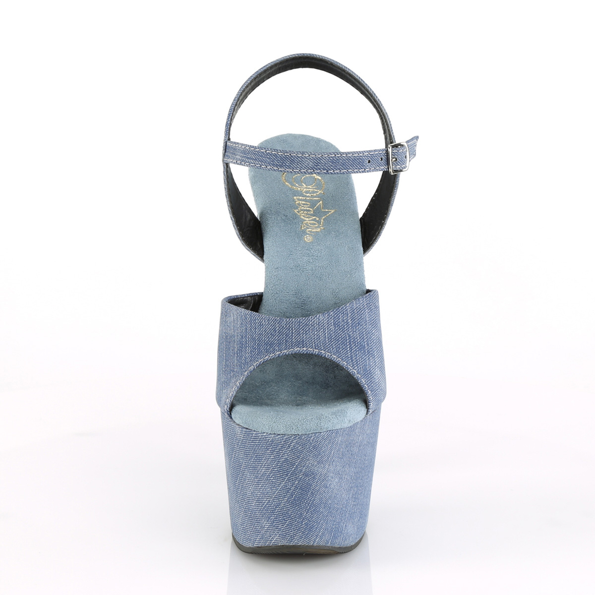 Pleaser Adore-709WR DMPU/M - Modré sandály na vysoké platformě