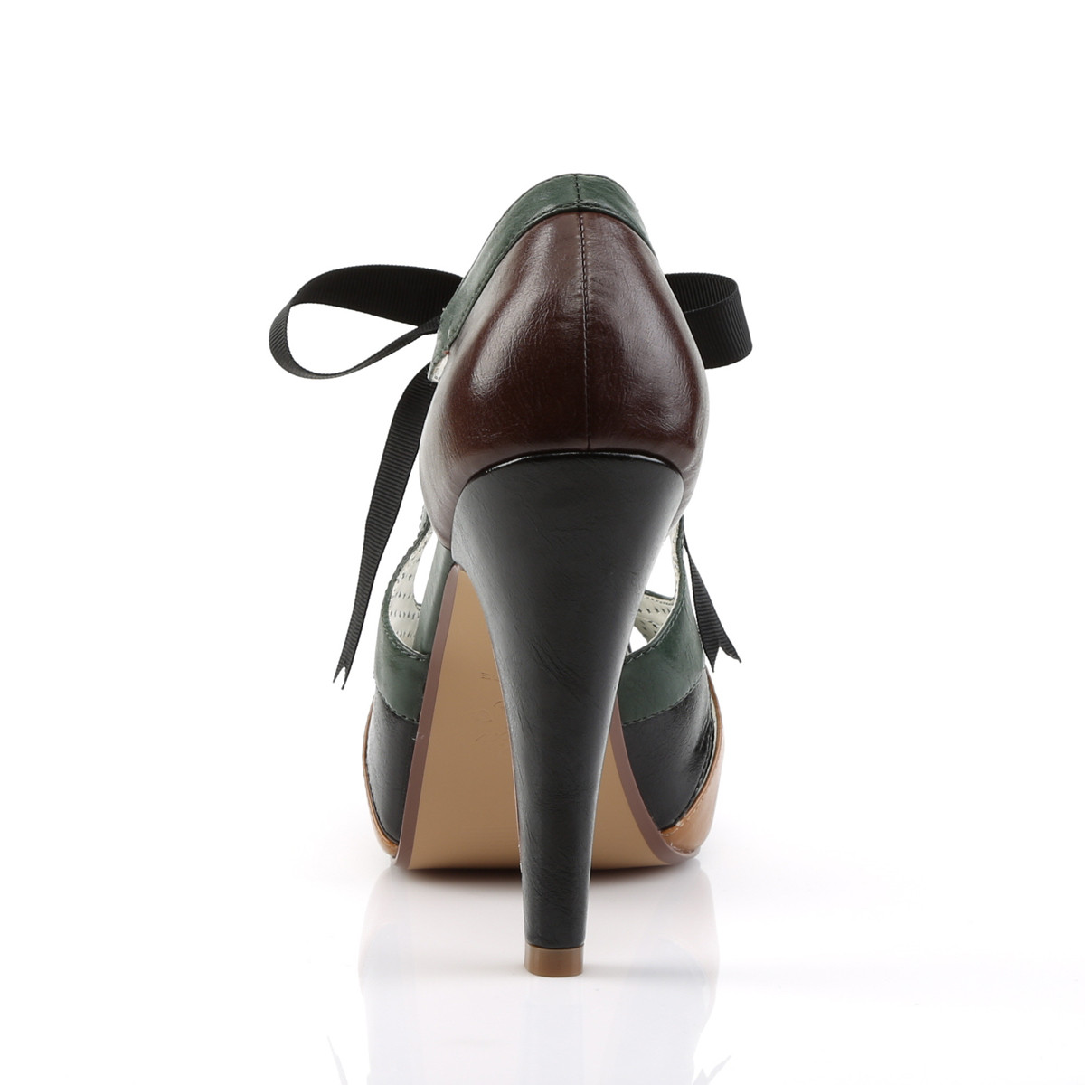 Pin Up Couture Bettie-19 TMCPU - Béžové lodičky s páskem