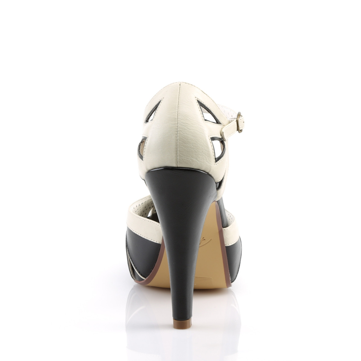 Pin Up Couture Bettie-25 B-CRPU - Černé lodičky s páskem