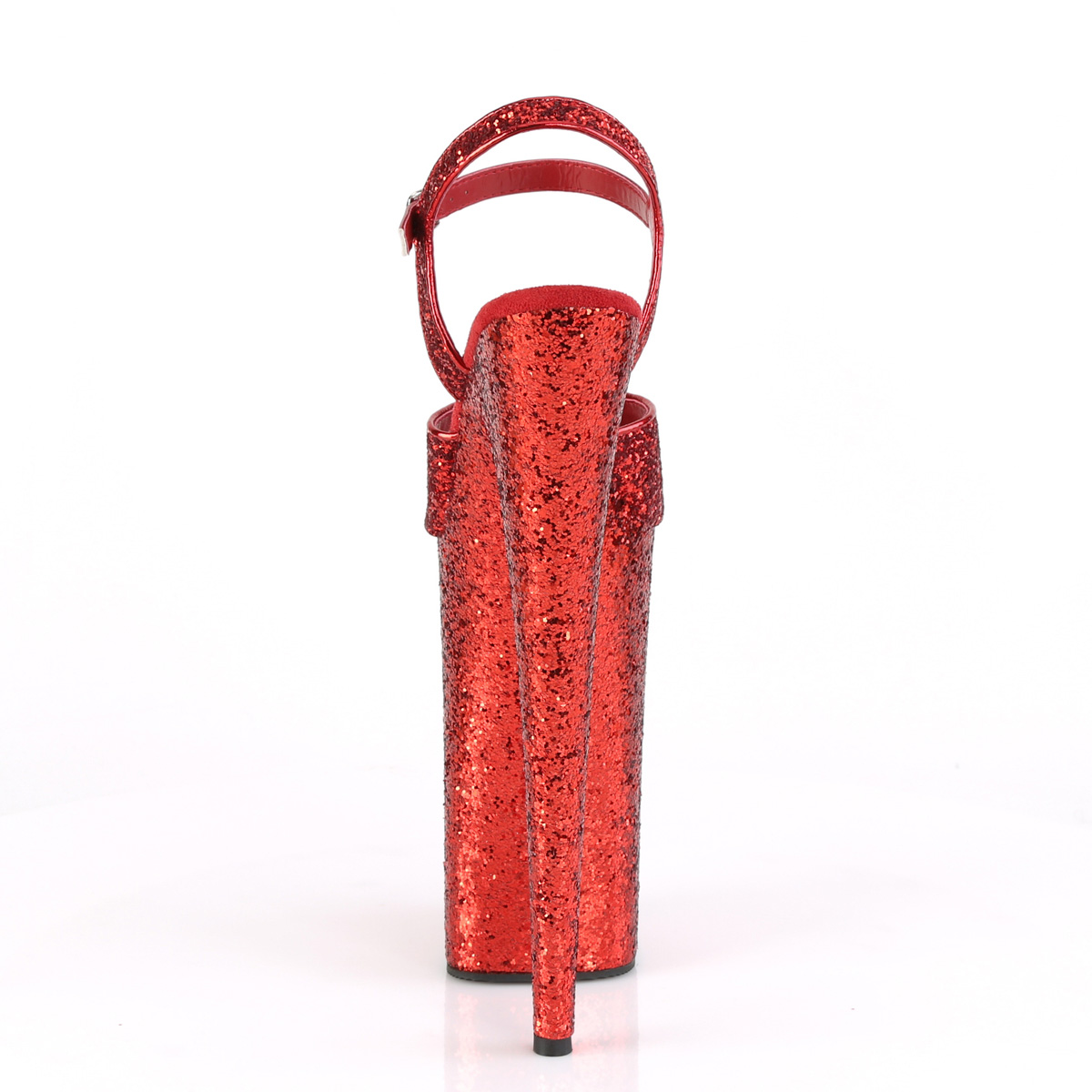 Pleaser Beyond-010LG RG/M - Červené sandály na vysoké platformě