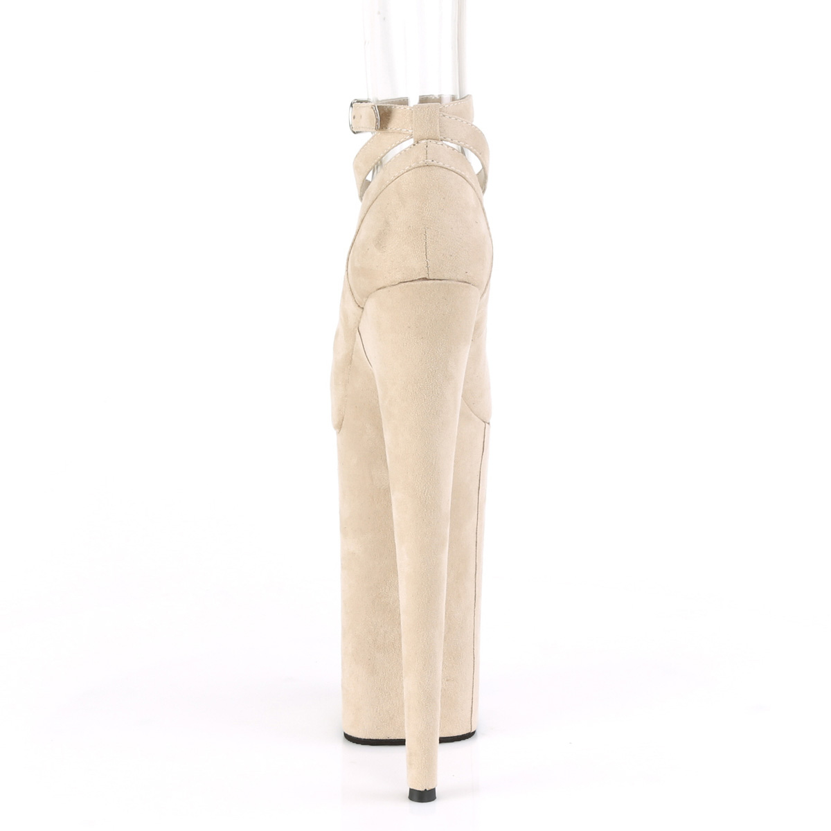 Pleaser Beyond-087FS BEFS/M - Béžové lodičky s páskem na vysoké platformě