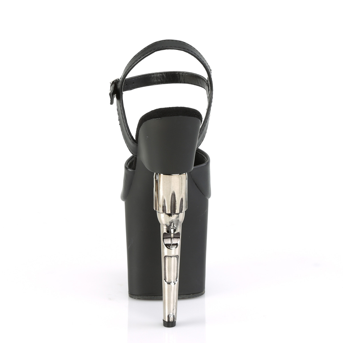 Pleaser Bondgirl-709 BPU/M - Černé sandály na vysoké platformě