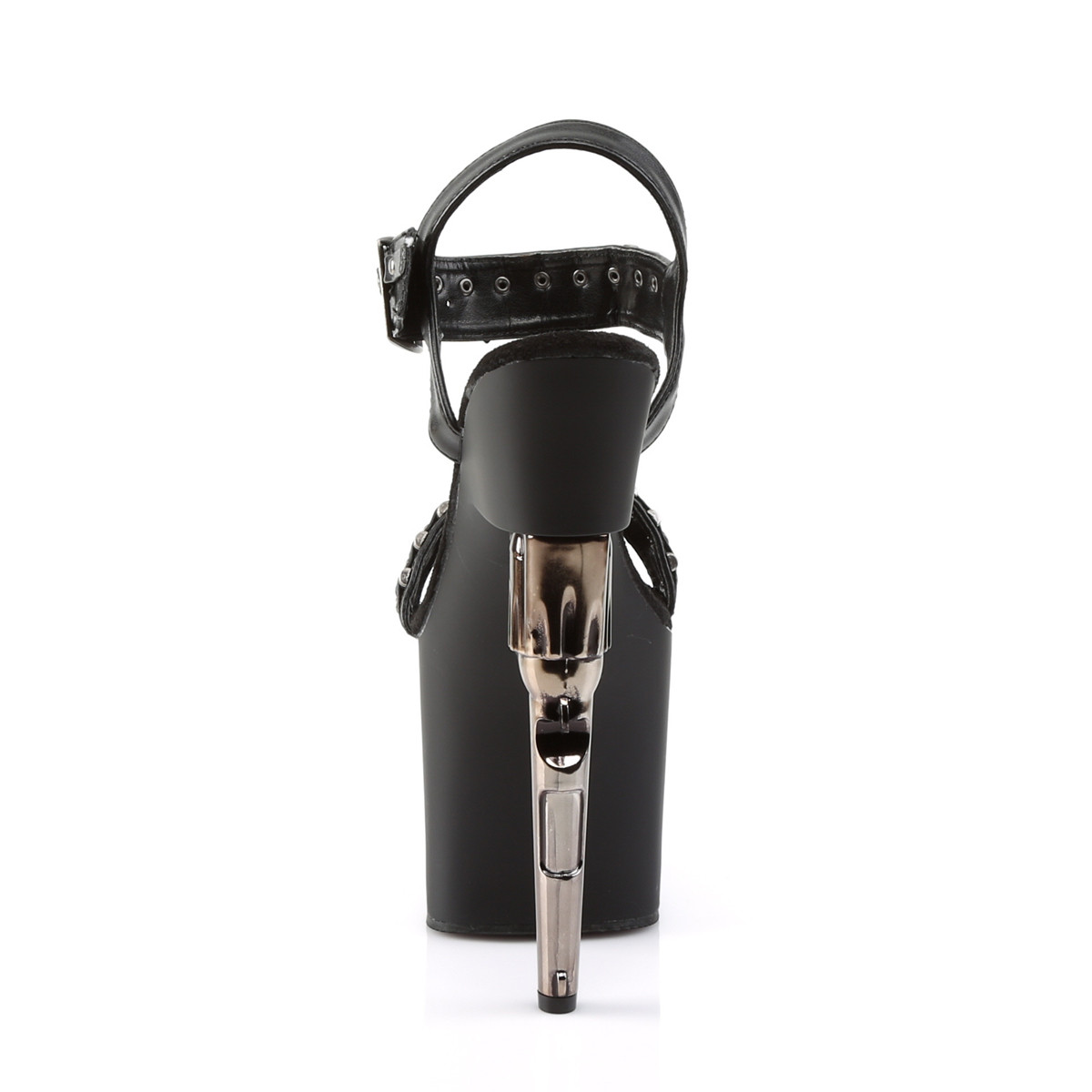 Pleaser Bondgirl-712 BPU/B - Černé sandály na vysoké platformě