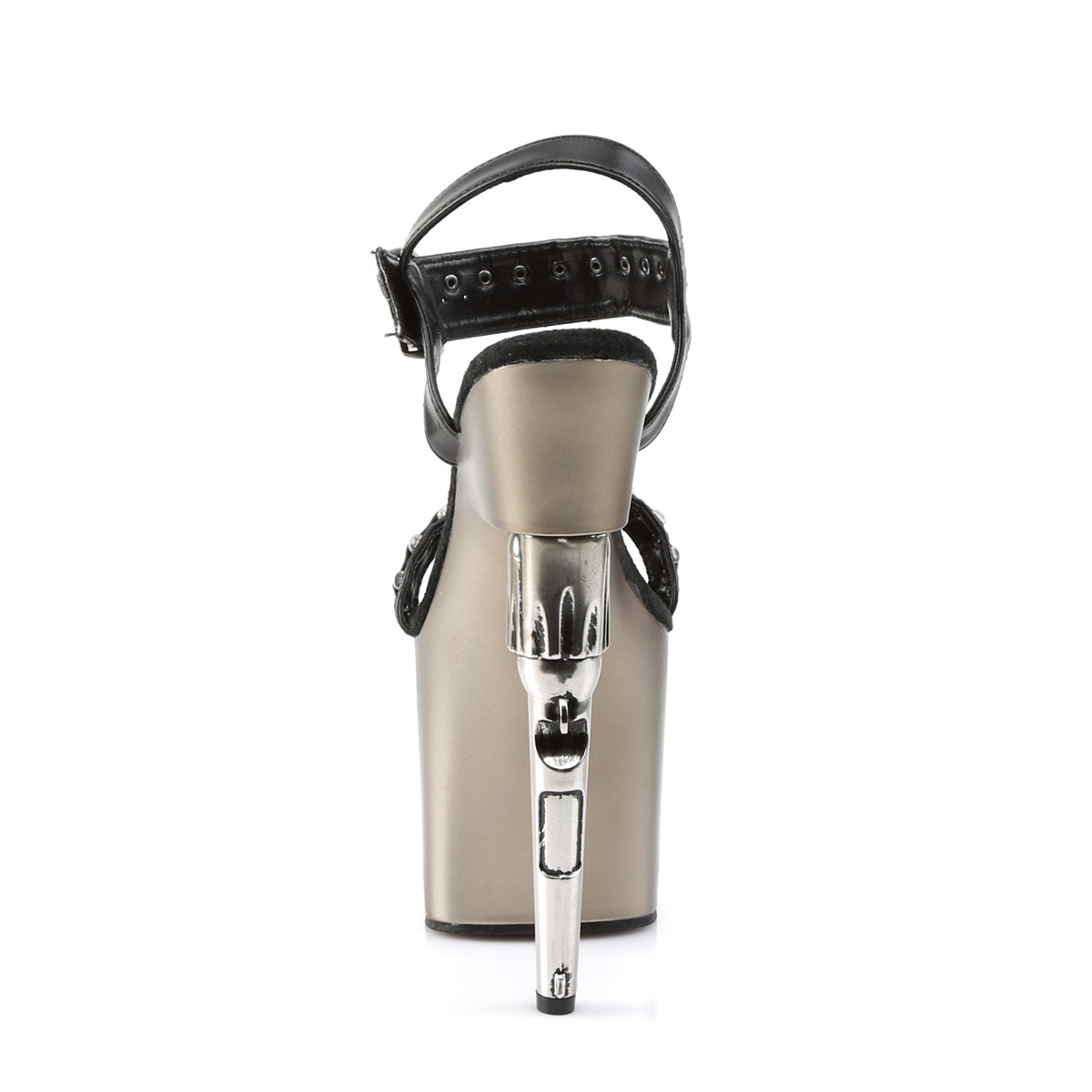 Pleaser Bondgirl-712 BPU/PW - Černé sandály na vysoké platformě