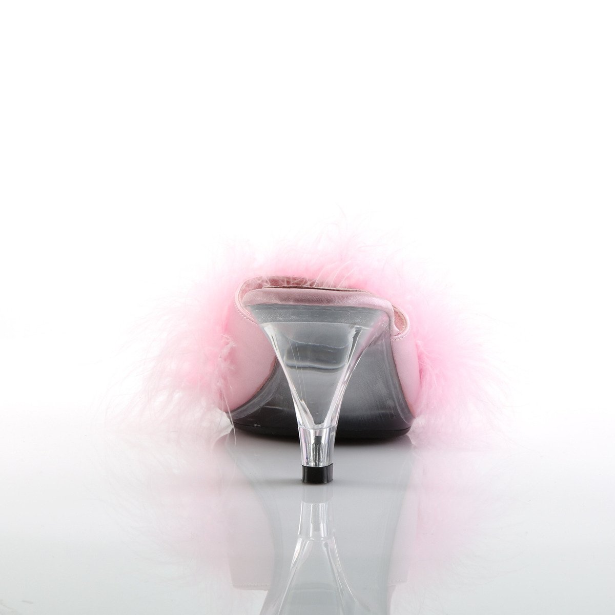 Fabulicious Belle-301F BP/SAT - Růžové pantofle na podpatku