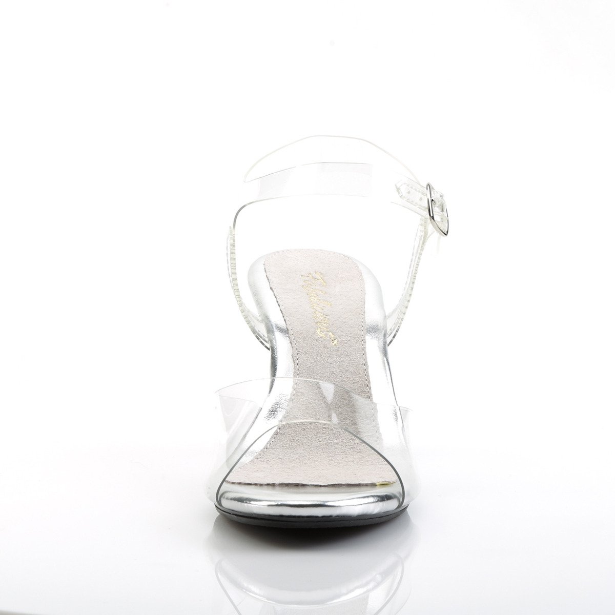 Fabulicious Belle-308 C/M - Průhledné sandály na podpatku