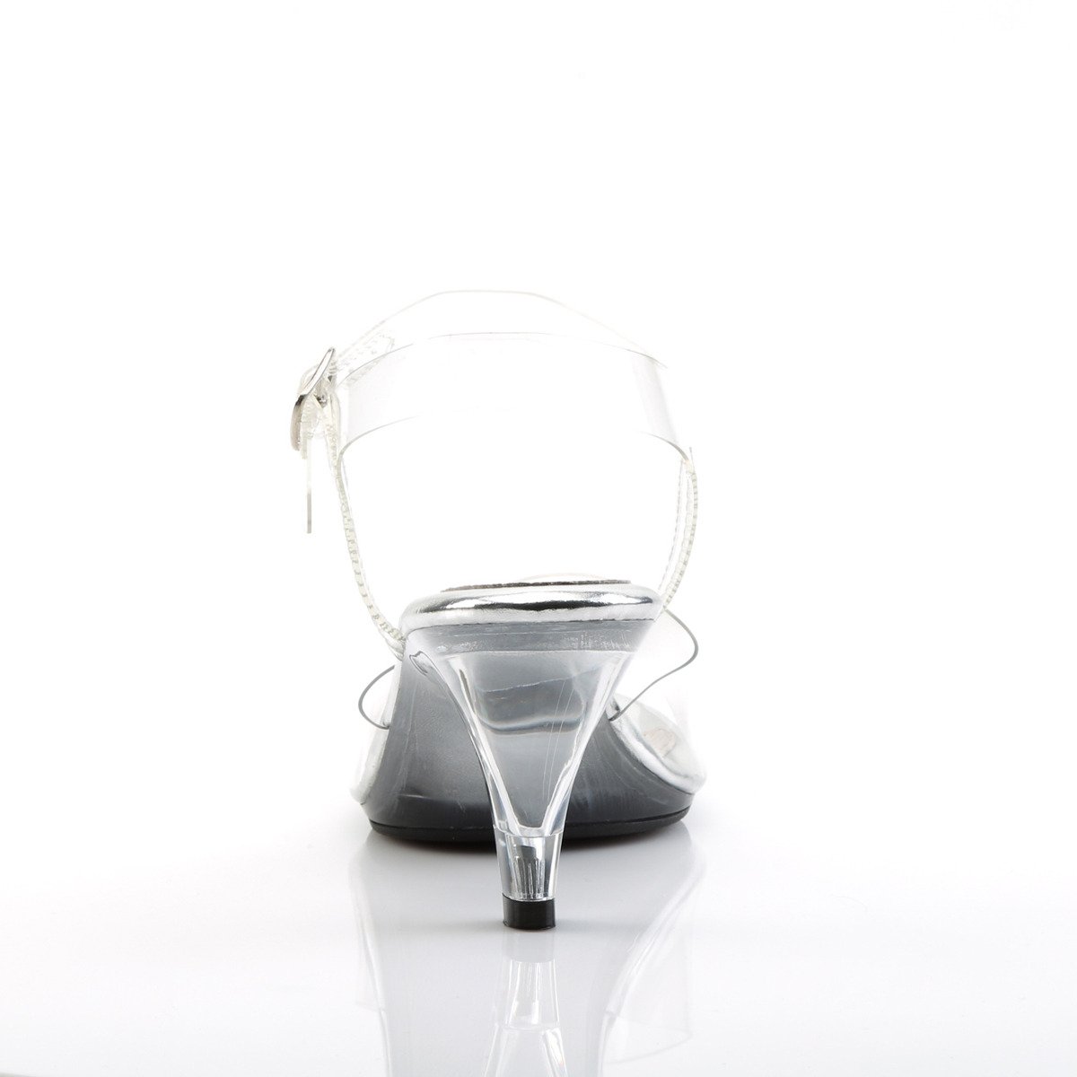 Fabulicious Belle-308 C/M - Průhledné sandály na podpatku
