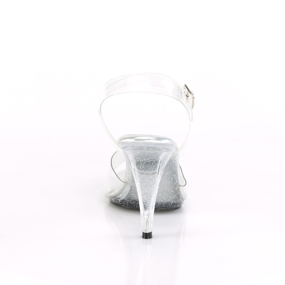 Fabulicious Caress-408MG C/M - Průhledné sandály na podpatku
