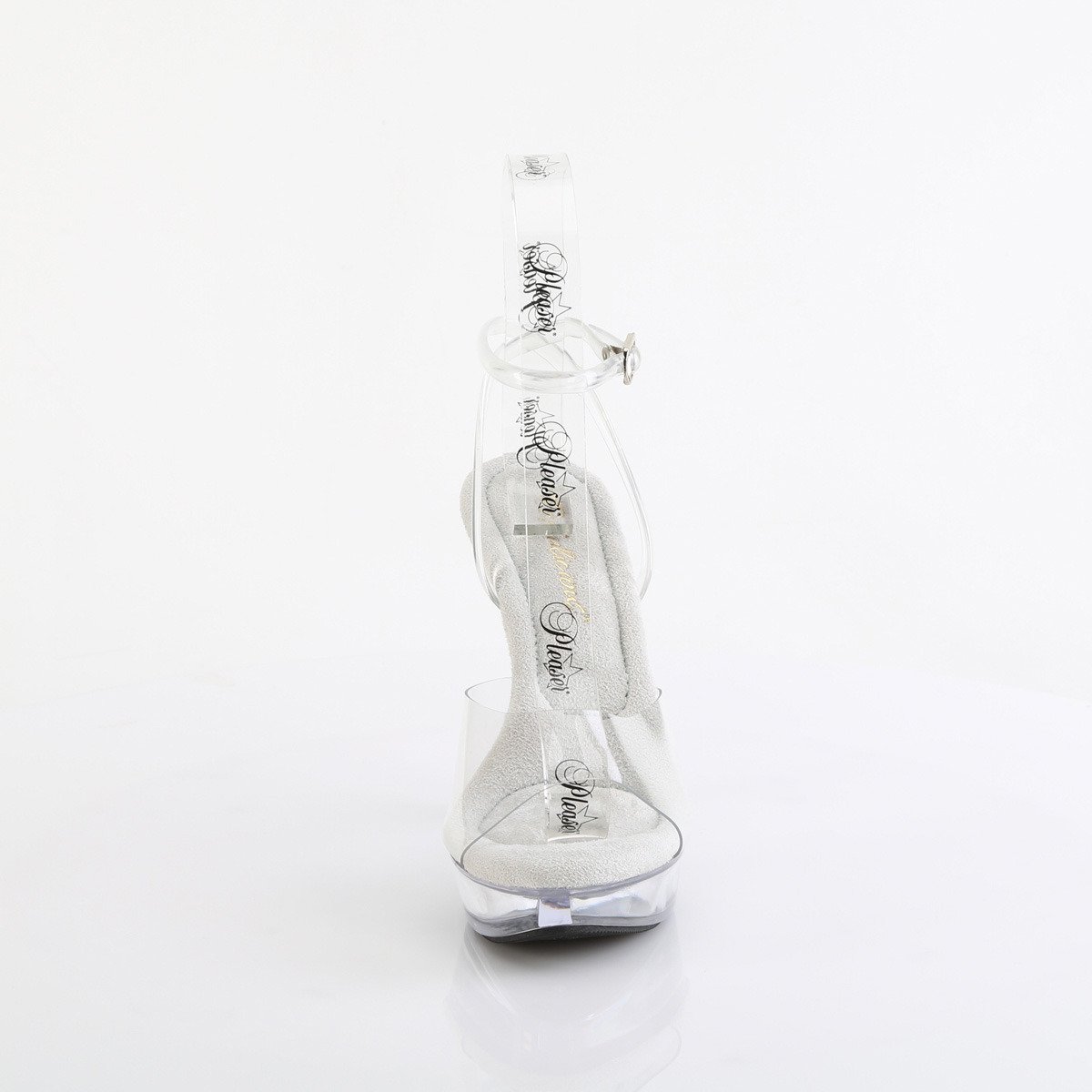 Fabulicious Cocktail-506 C/M - Průhledné sandály na vysokém podpatku