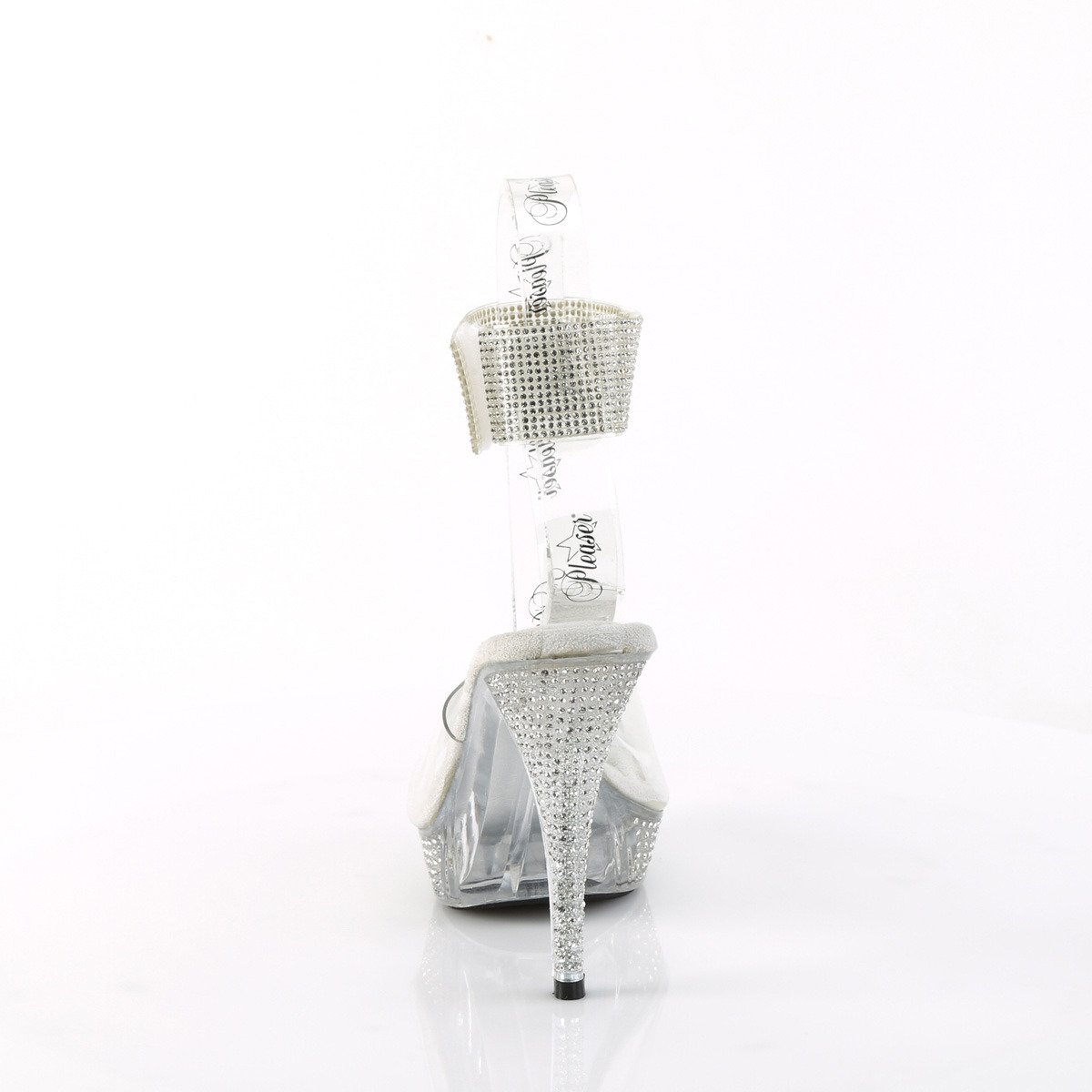 Fabulicious Elegant-442 C/M - Průhledné boty s páskem přes kotník