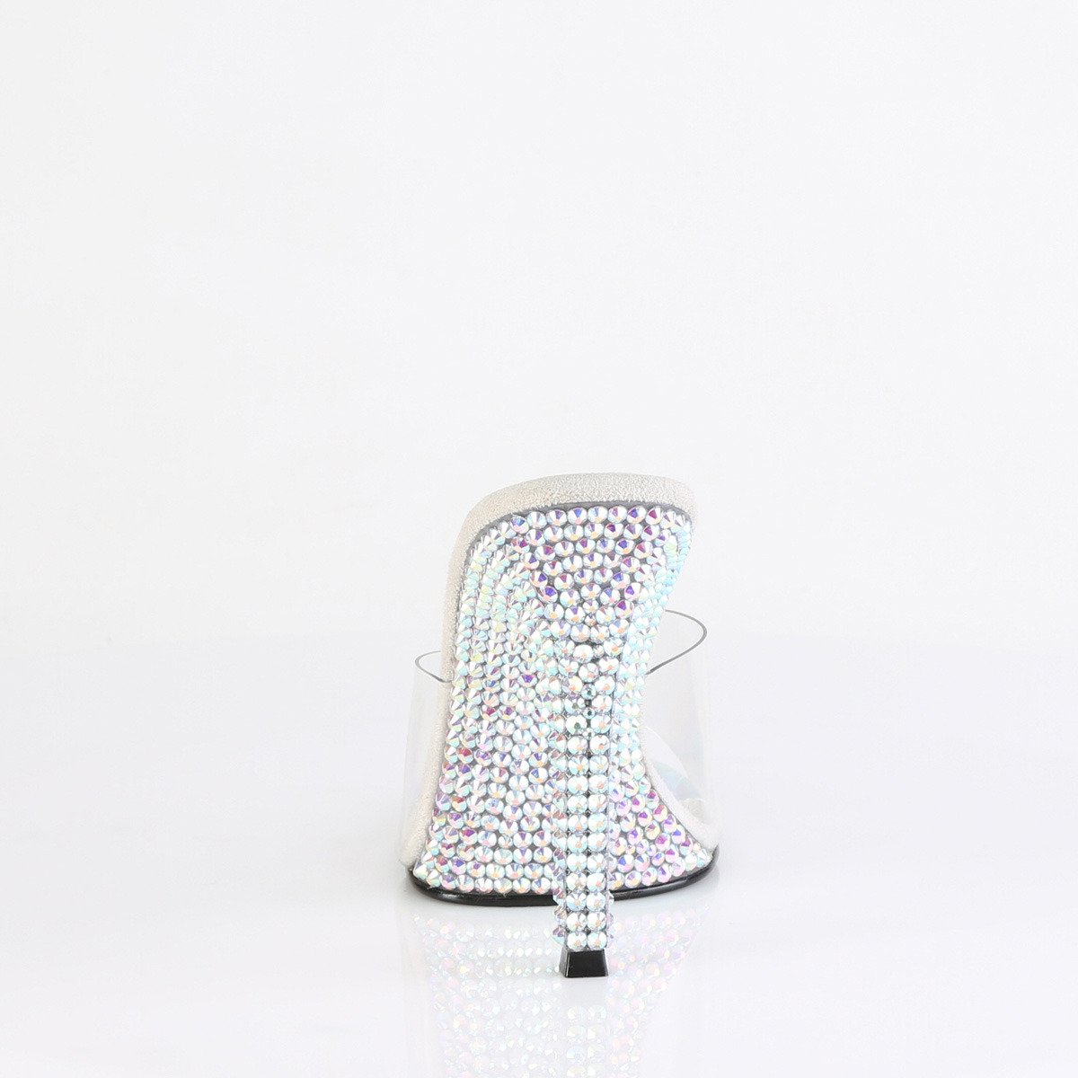 Fabulicious Gala-01DML C/SRS - Průhledné pantofle na vysokém podpatku