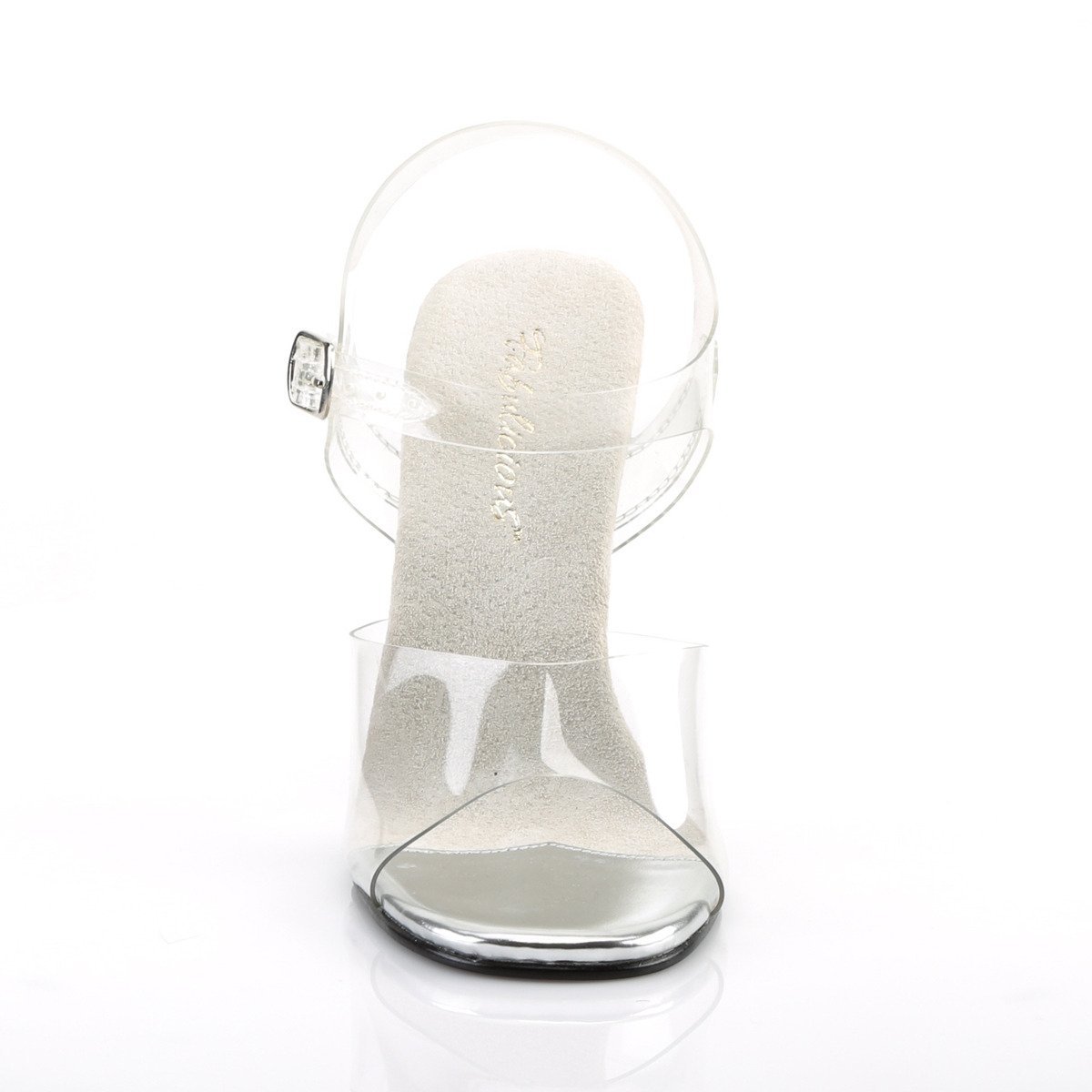 Fabulicious Gala-08 C/M - Průhledné sandály na vysokém podpatku