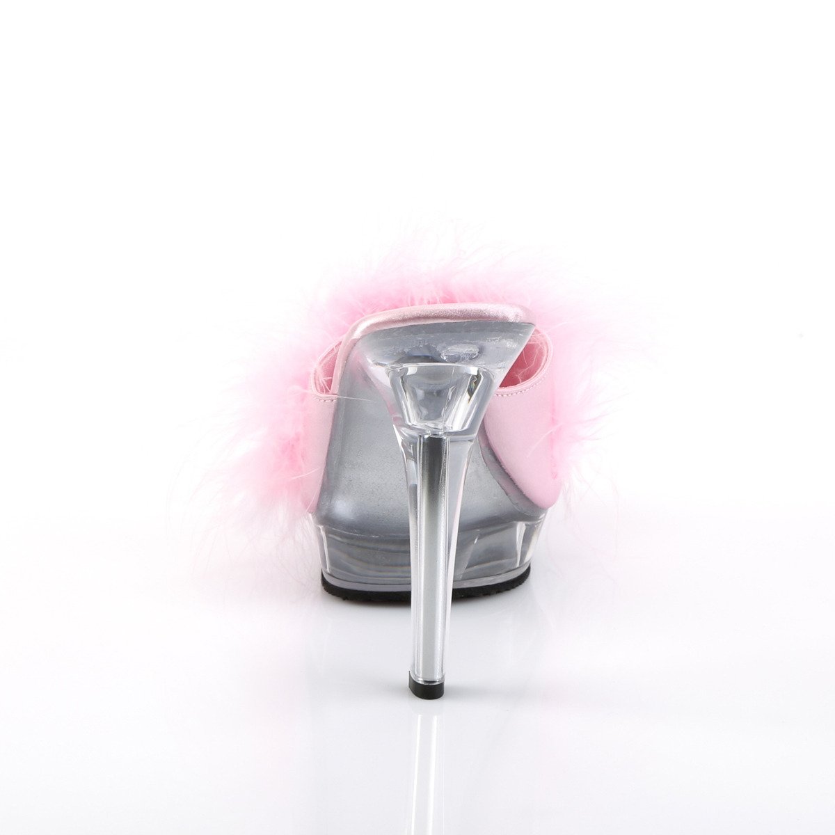 Fabulicious Lip-101-8 BP/C - Růžové pantofle na vysokém podpatku