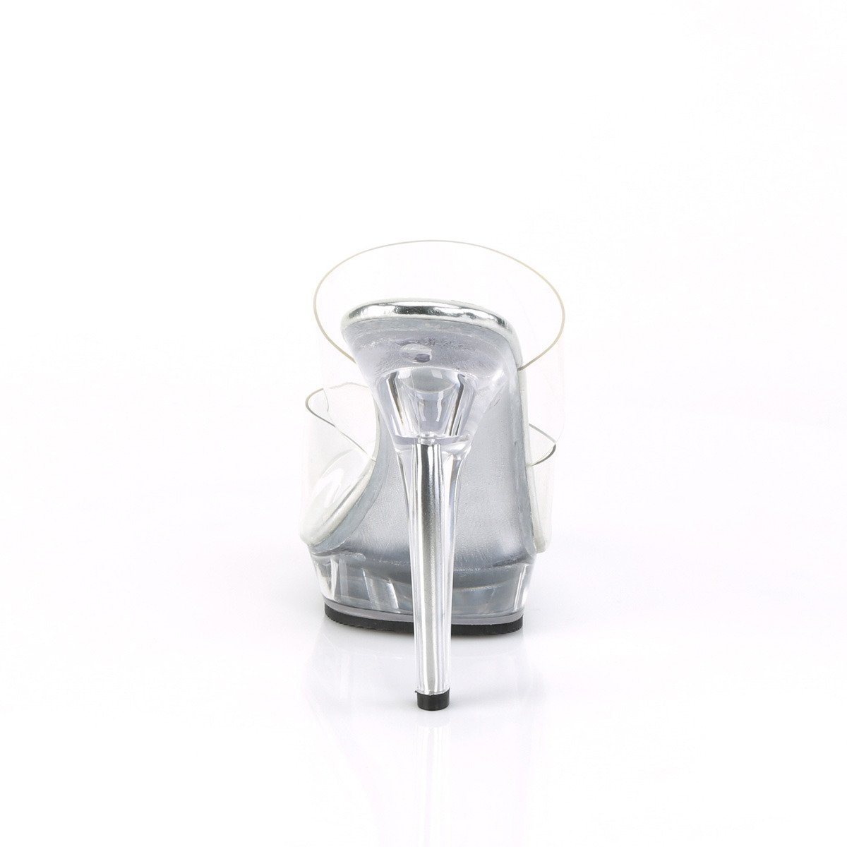 Fabulicious Lip-102 C/M - Průhledné pantofle na vysokém podpatku