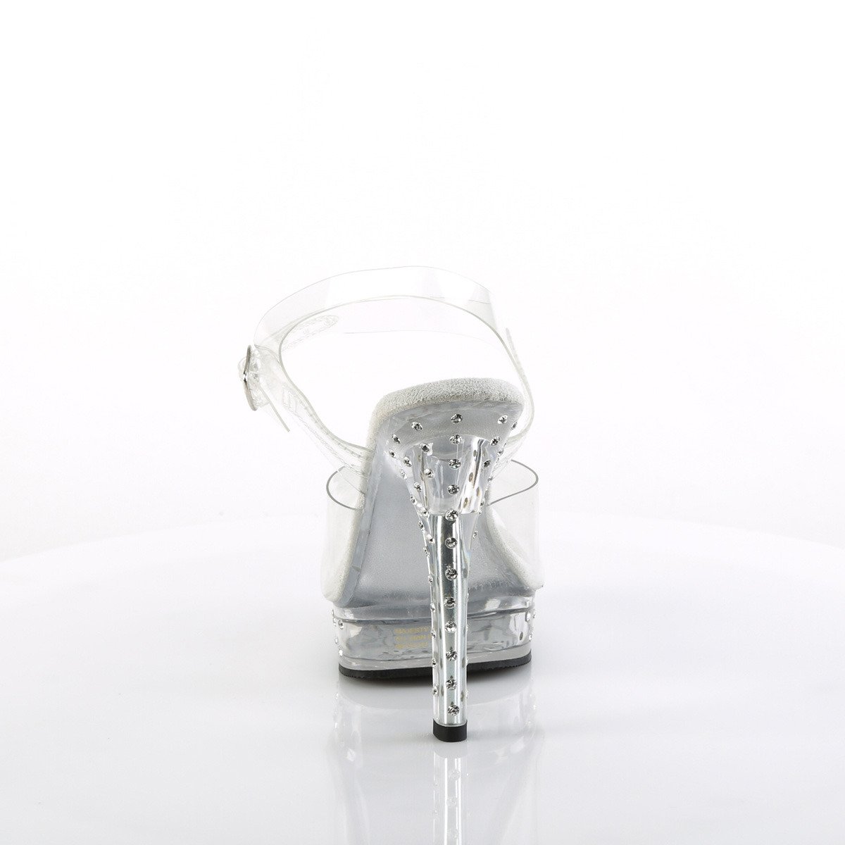 Fabulicious Majesty-508SDT C/M - Průhledné sandály na vysokém podpatku