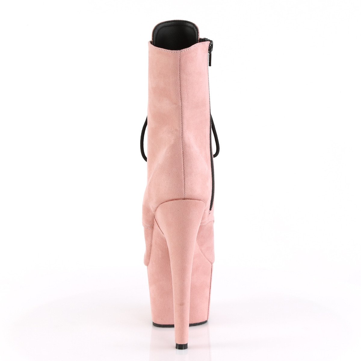 Pleaser Adore-1021FS BPFS/M - Růžové kotníkové kozačky na vysoké platformě