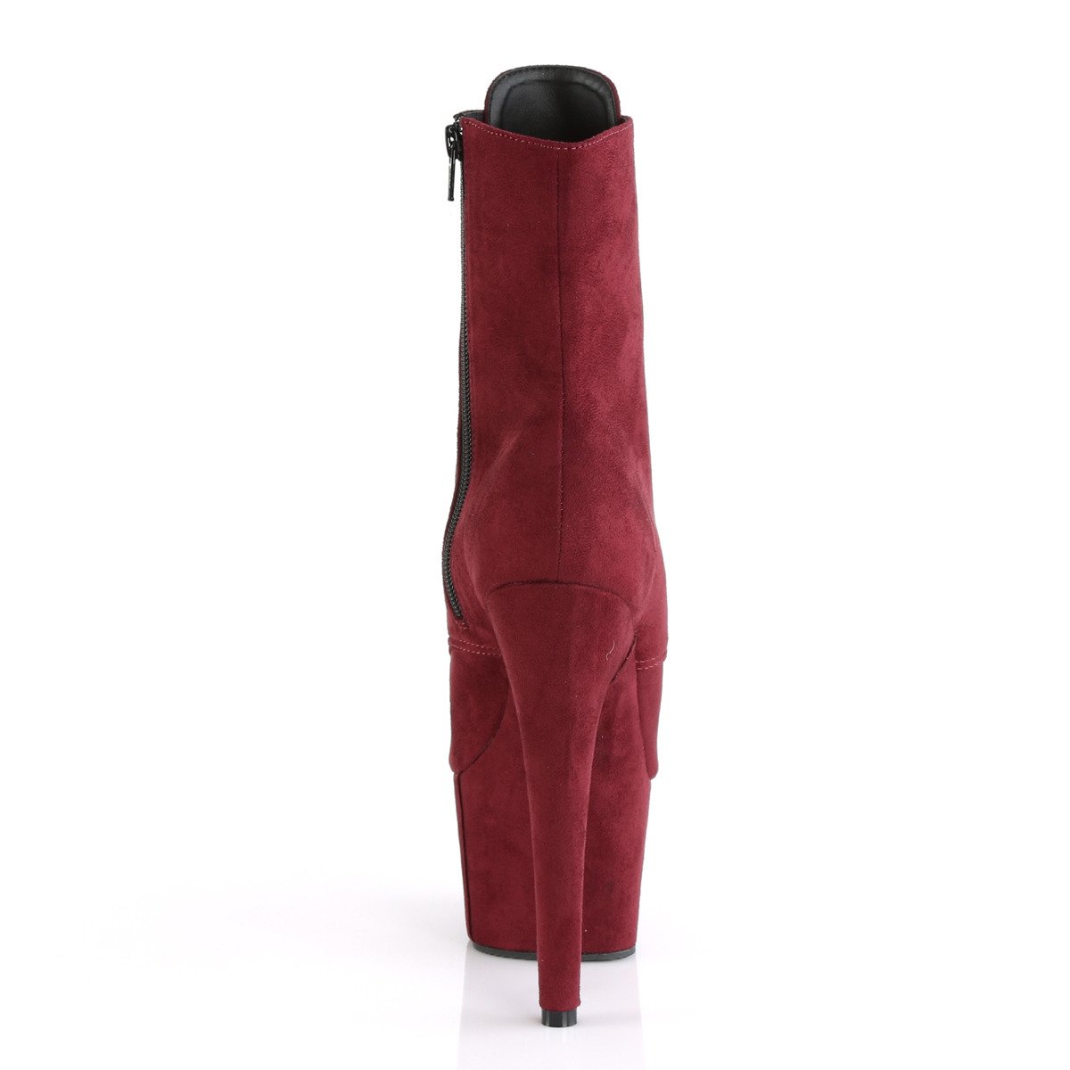 Pleaser Adore-1021FS BYFS/M - Fialové kotníkové kozačky na vysoké platformě