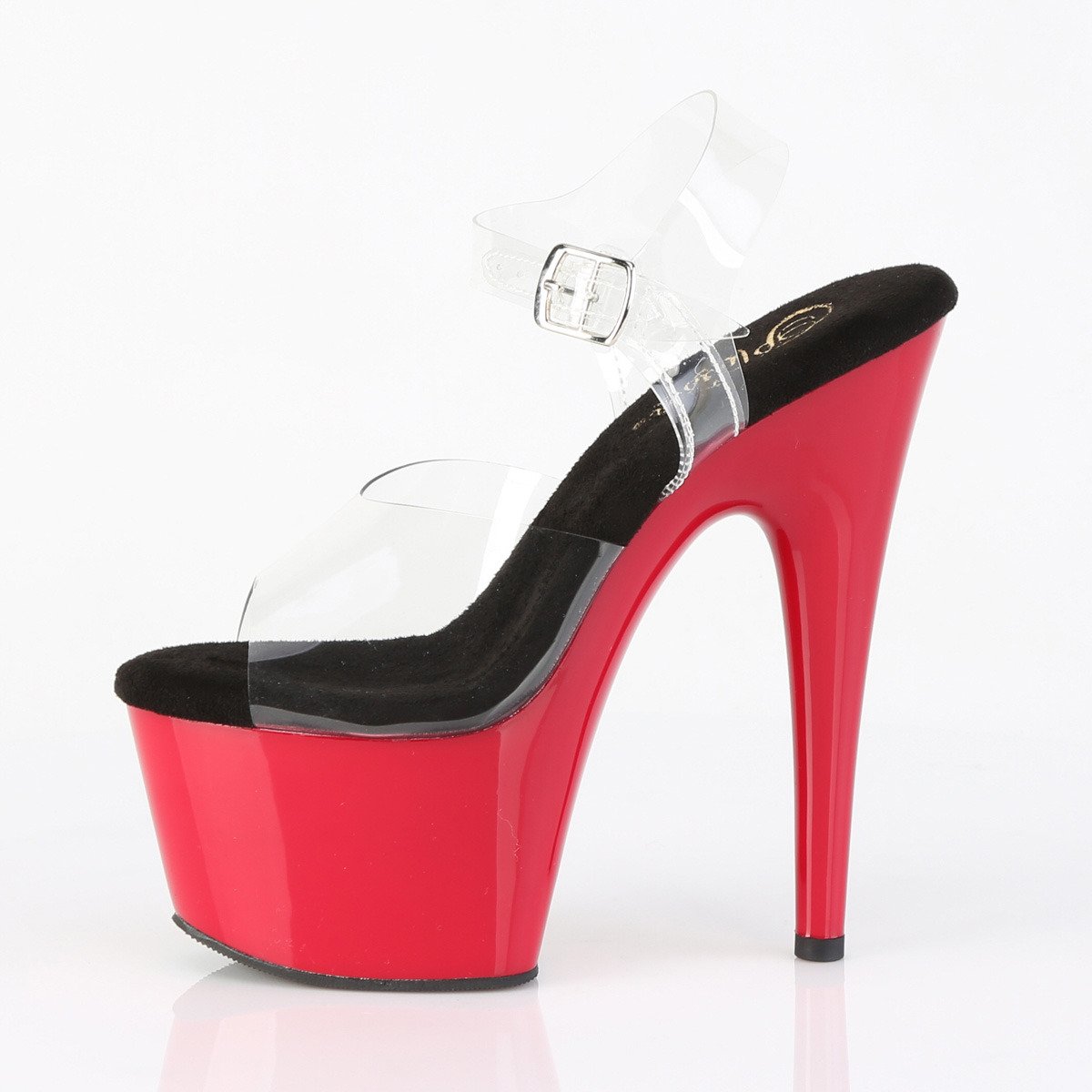 Pleaser Adore-708 C-B/R - Černé sandály na vysoké platformě