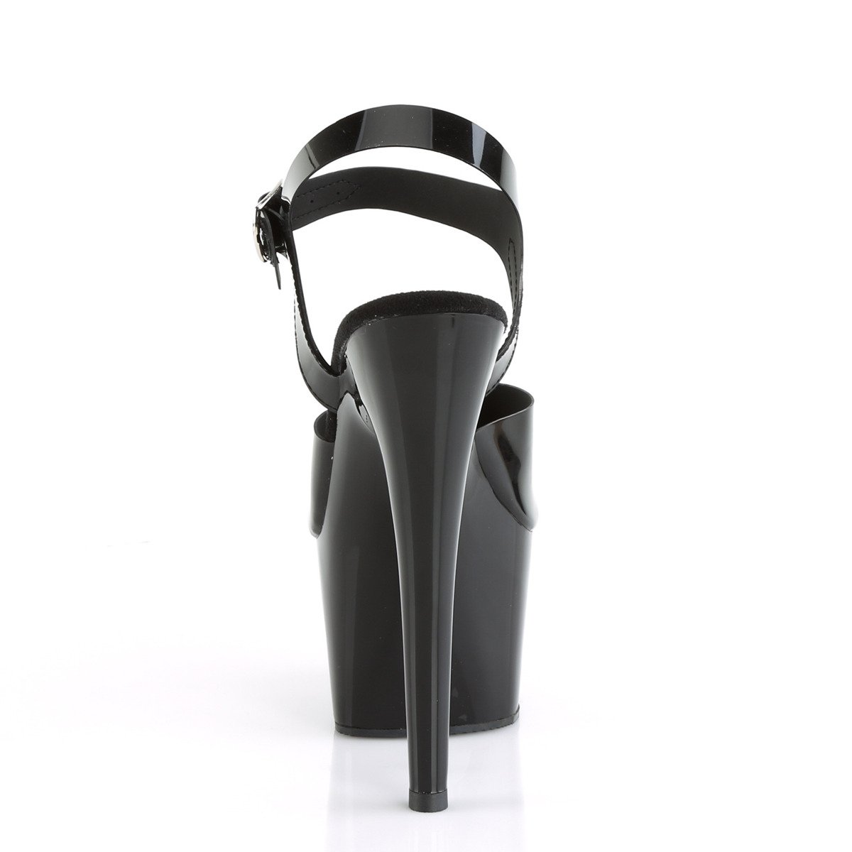Pleaser Adore-708N BTPU/M - Černé sandály na vysoké platformě