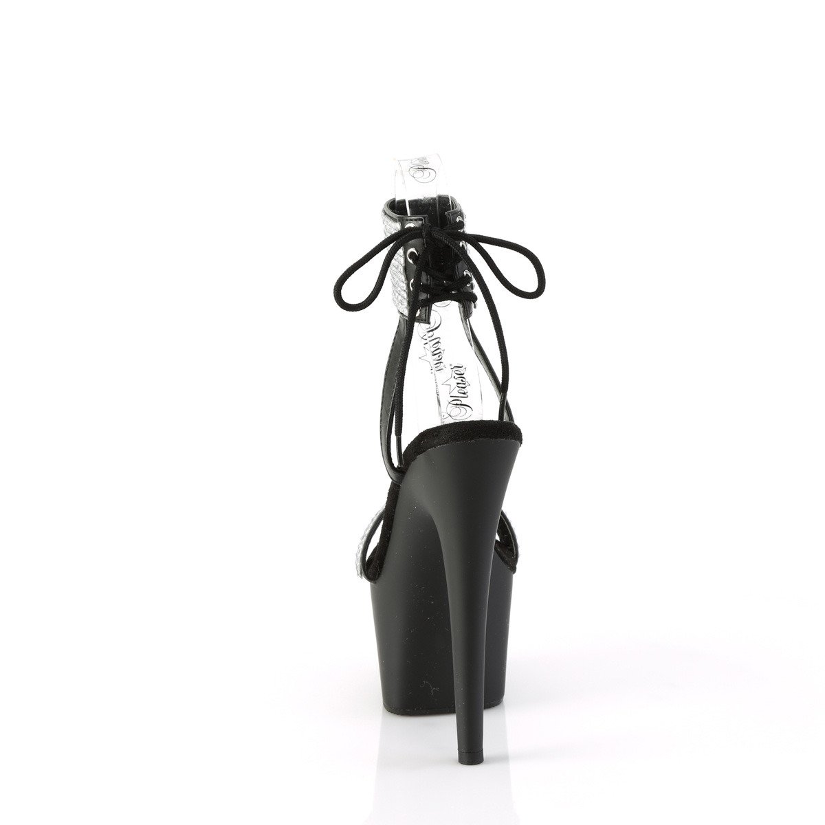 Pleaser Adore-770 BPU-RS/M - Černé boty s páskem přes kotník na vysoké platformě
