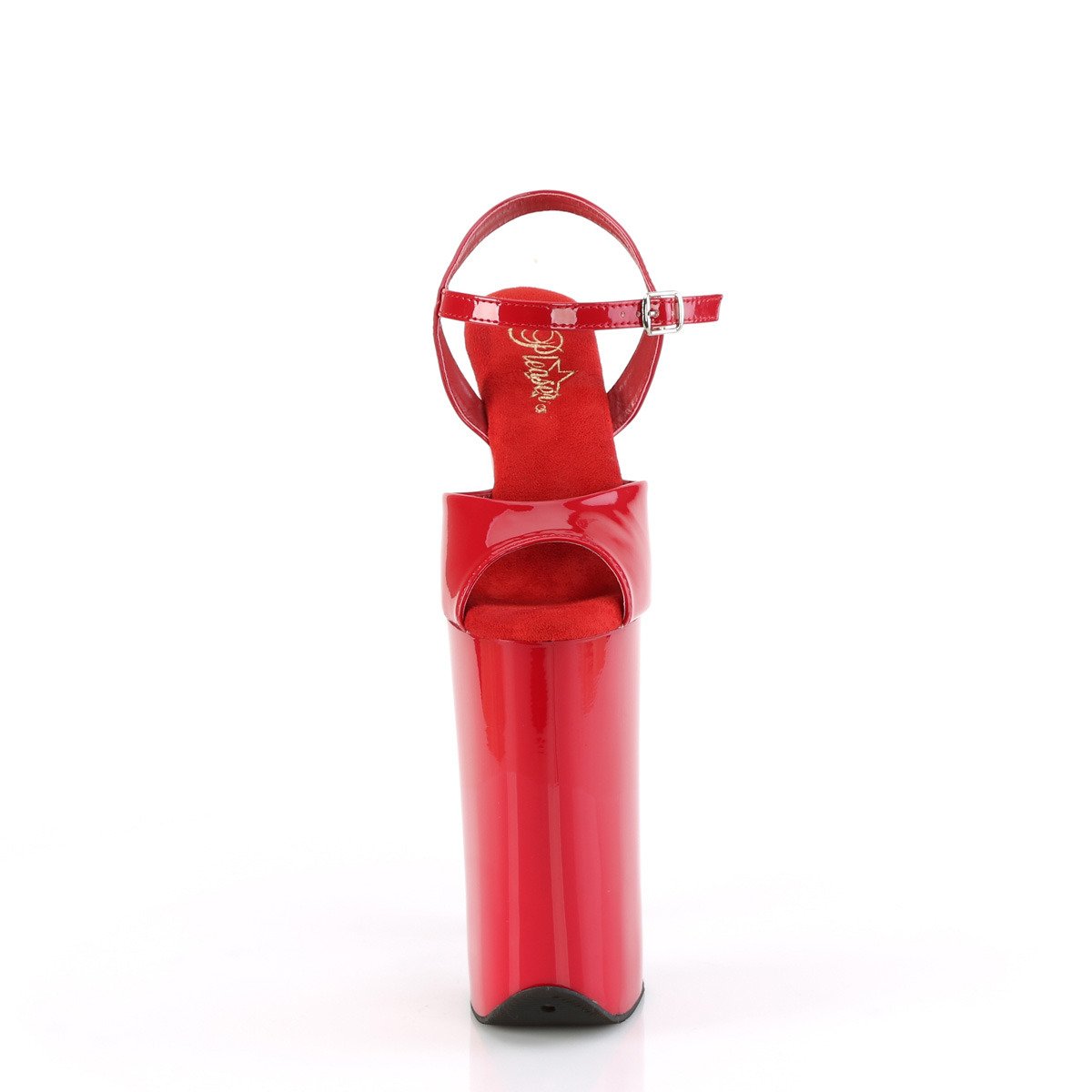 Pleaser Beyond-009 R/M - Červené sandály na vysoké platformě