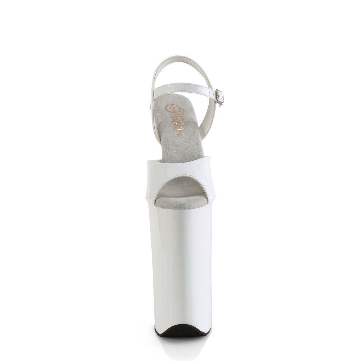 Pleaser Beyond-009 W/M - Bílé sandály na vysoké platformě