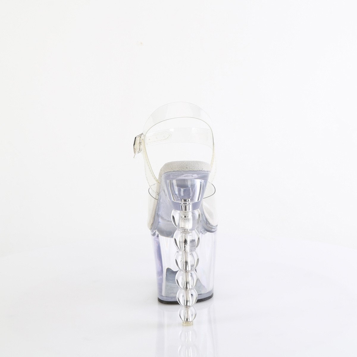 Pleaser Bliss-708 C/M - Průhledné sandály na vysoké platformě