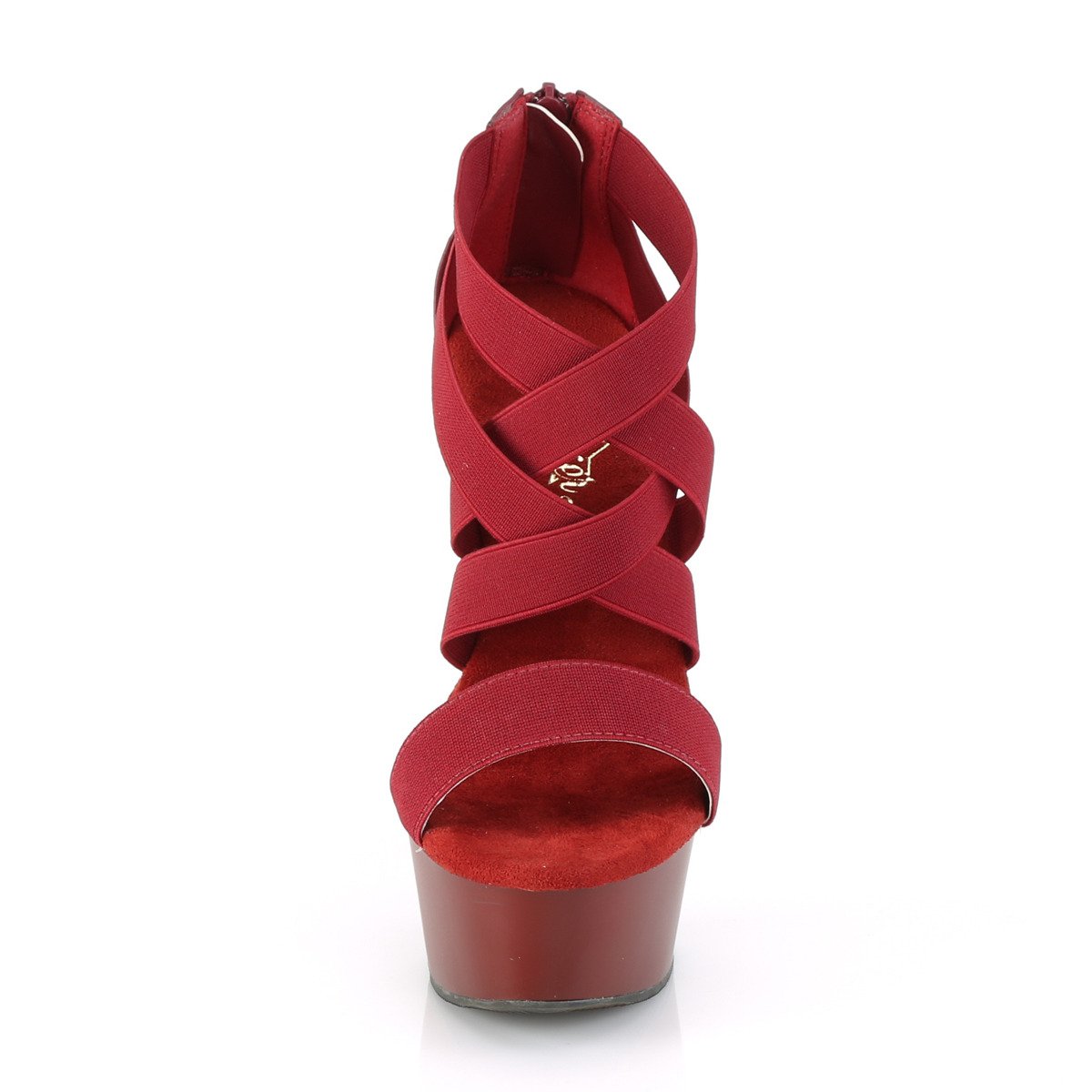 Pleaser Delight-669 BYELS-PU/M - Fialové sandály na platformě s vysokými podpatky