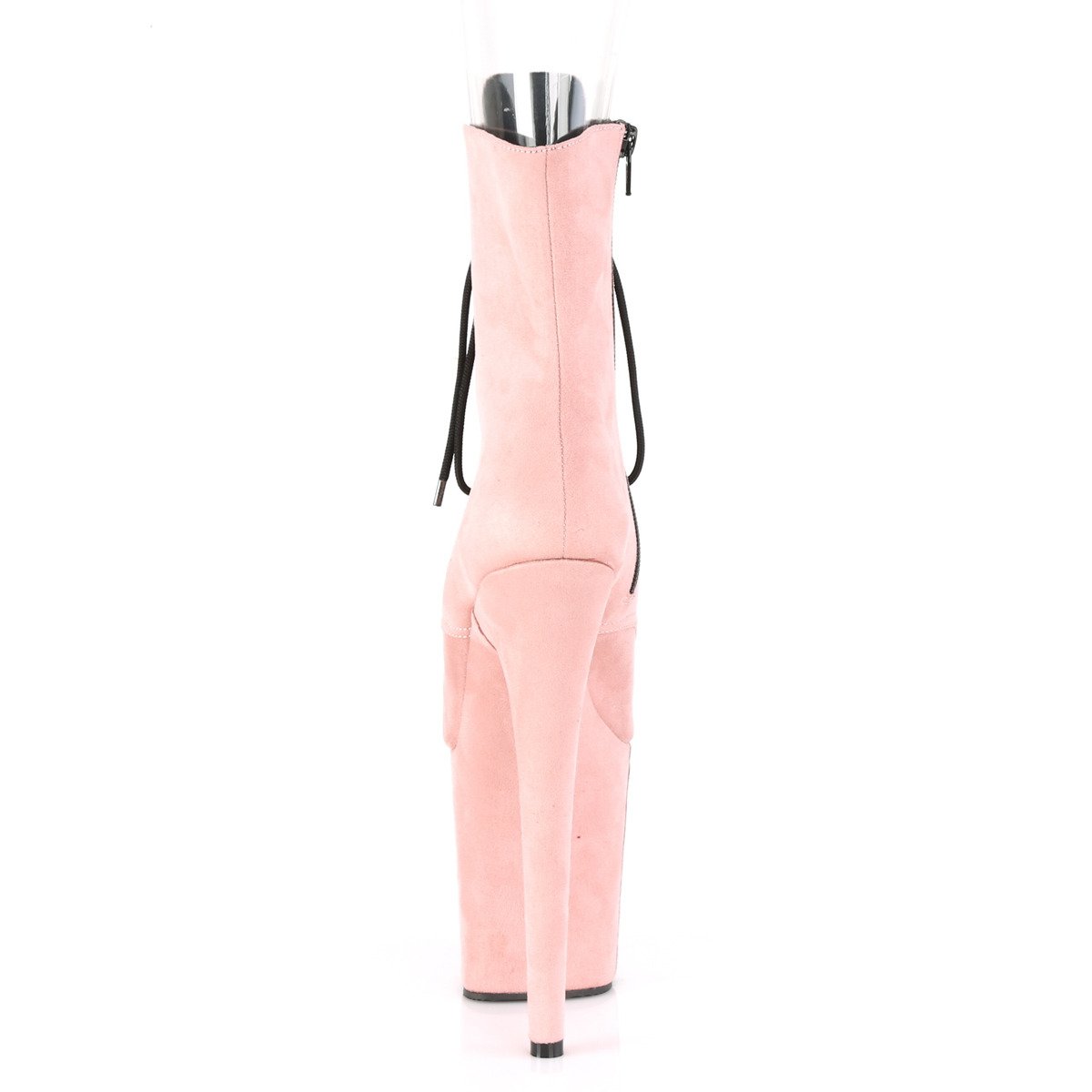 Pleaser Flamingo-1021FS BPFS/M - Růžové kotníkové kozačky na vysoké platformě