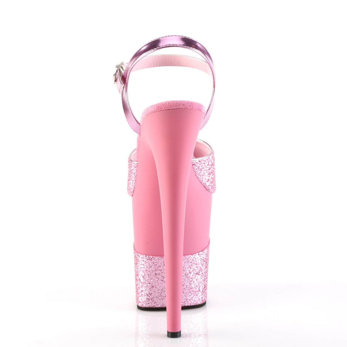 Pleaser Flamingo-809-2G PNG/M - Růžové sandály na vysoké platformě