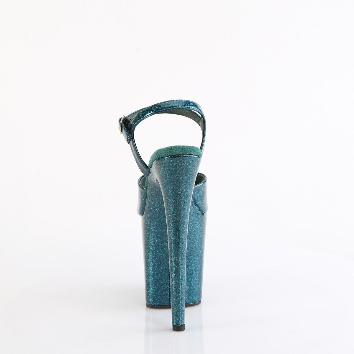 Pleaser Flamingo-809GP TLG/M - Lesklé béžové sandály na vysoké platformě