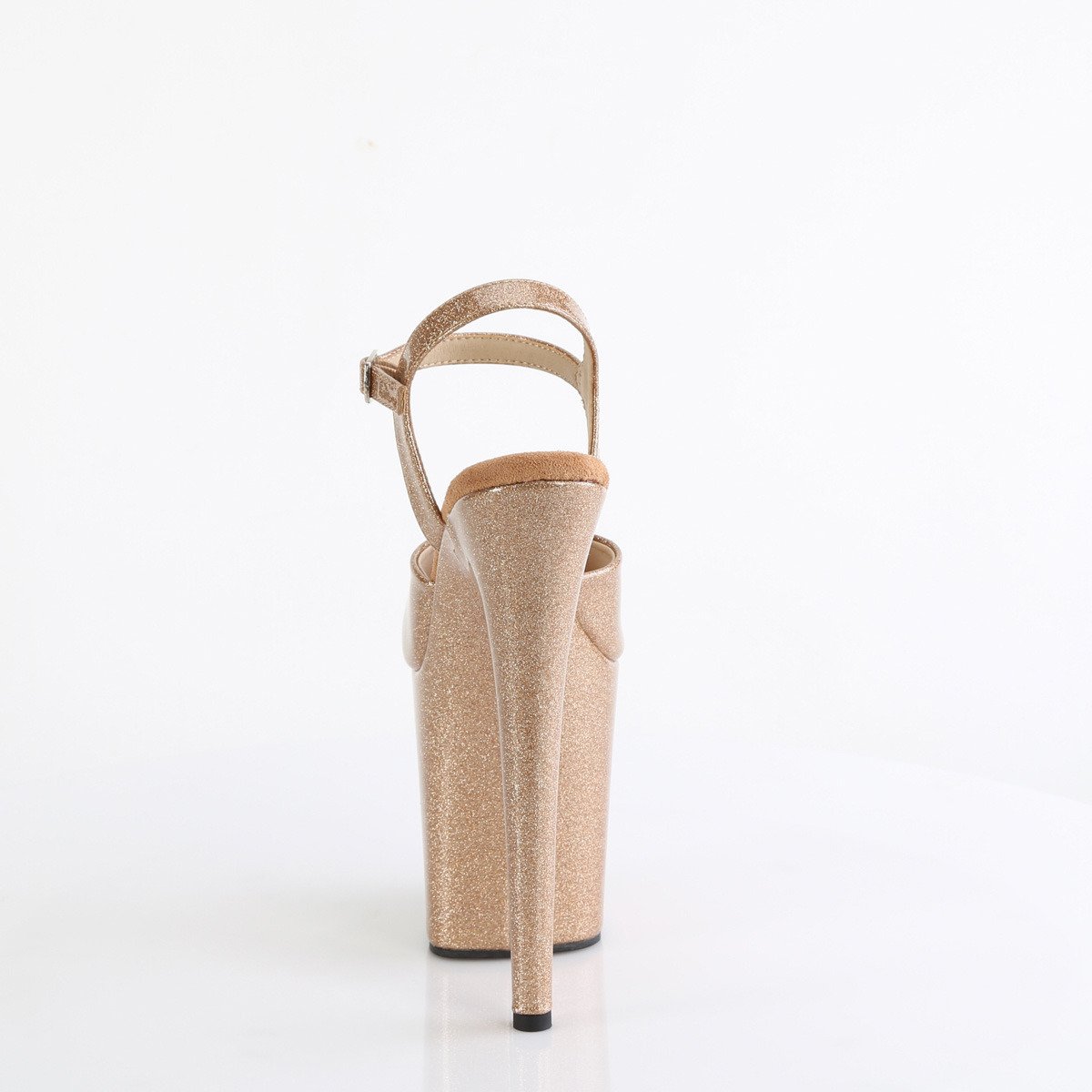 Pleaser Flamingo-809GP GG/M - Lesklé zlaté sandály na vysoké platformě