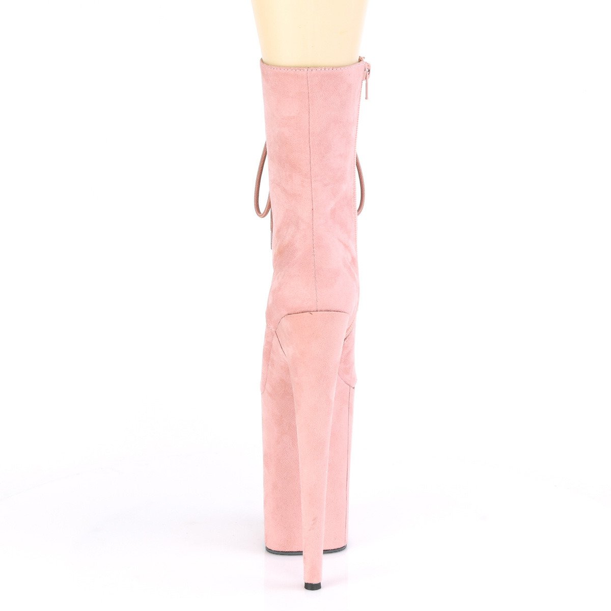 Pleaser Infinity-1020FS BPFS/M - Růžové kotníkové kozačky na vysoké platformě