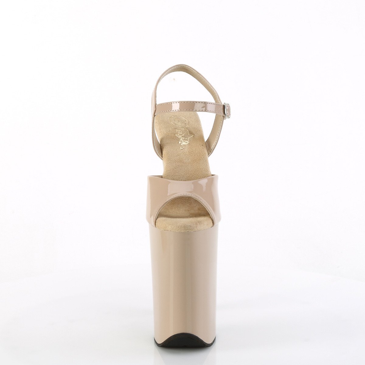 Pleaser Infinity-909 ND/M - Béžové sandály na vysoké platformě