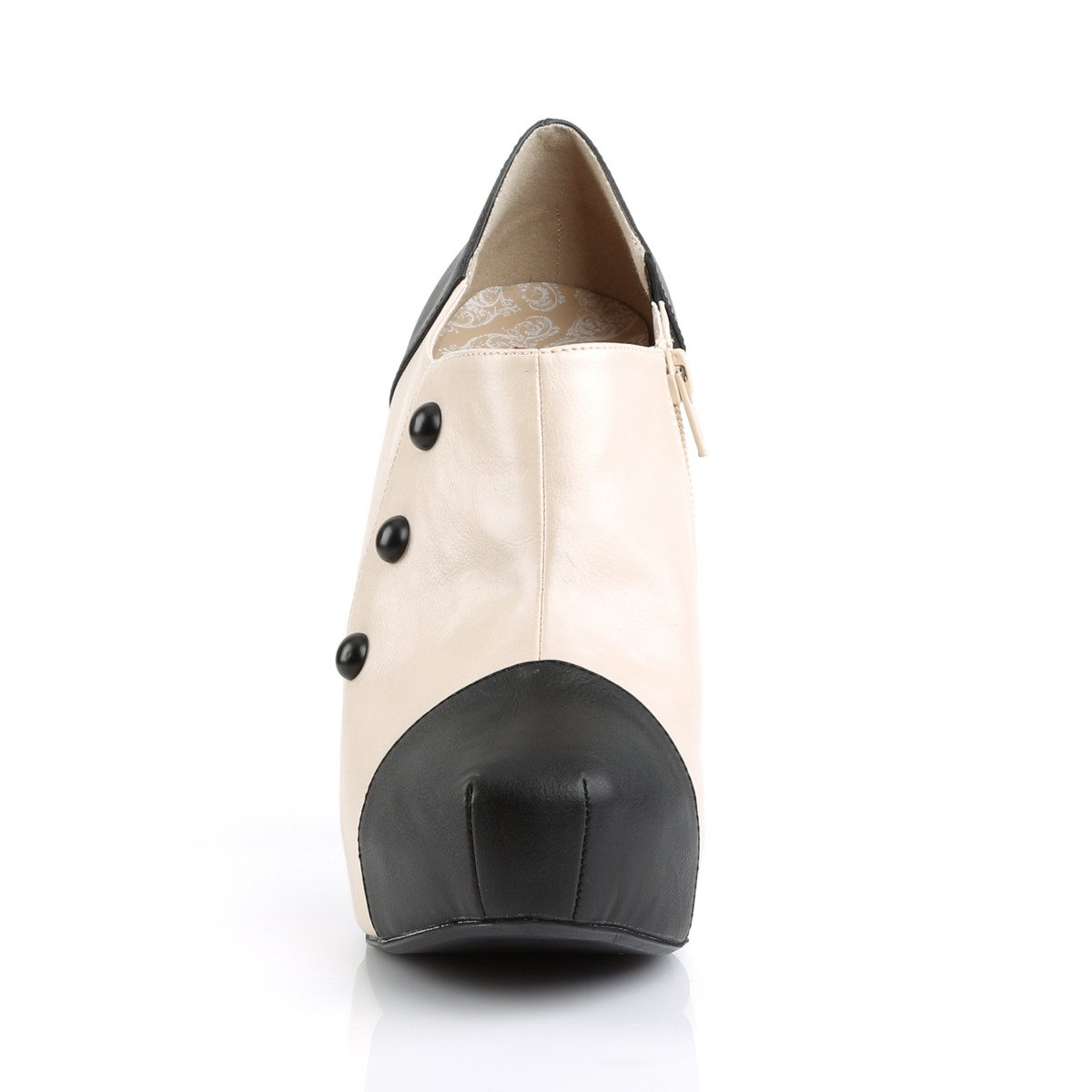 Pleaser Pink Label Chloe-11 BCRPU - Černé kotníkové boty na platformě s vysokými podpatky