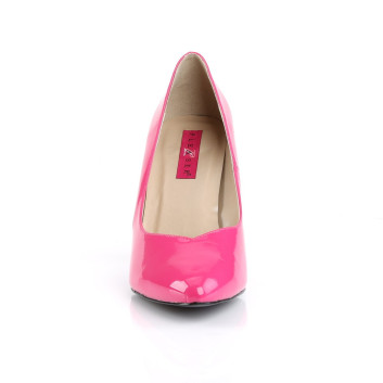 Pleaser Pink Label Dream-420 HP - Lesklé růžové lodičky na vysokém podpatku
