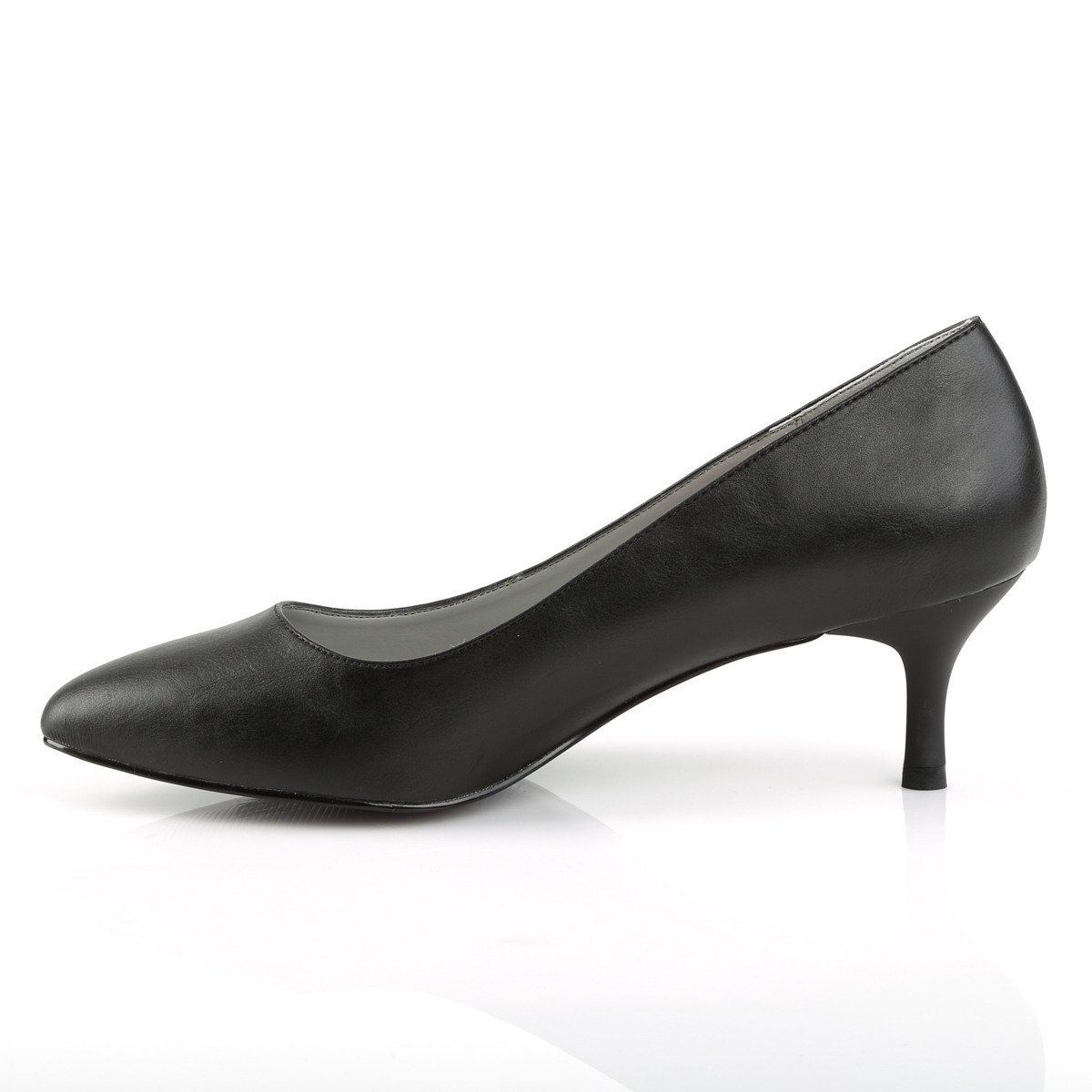 Pleaser Pink Label Kitten-01 BPU - Černé lodičky