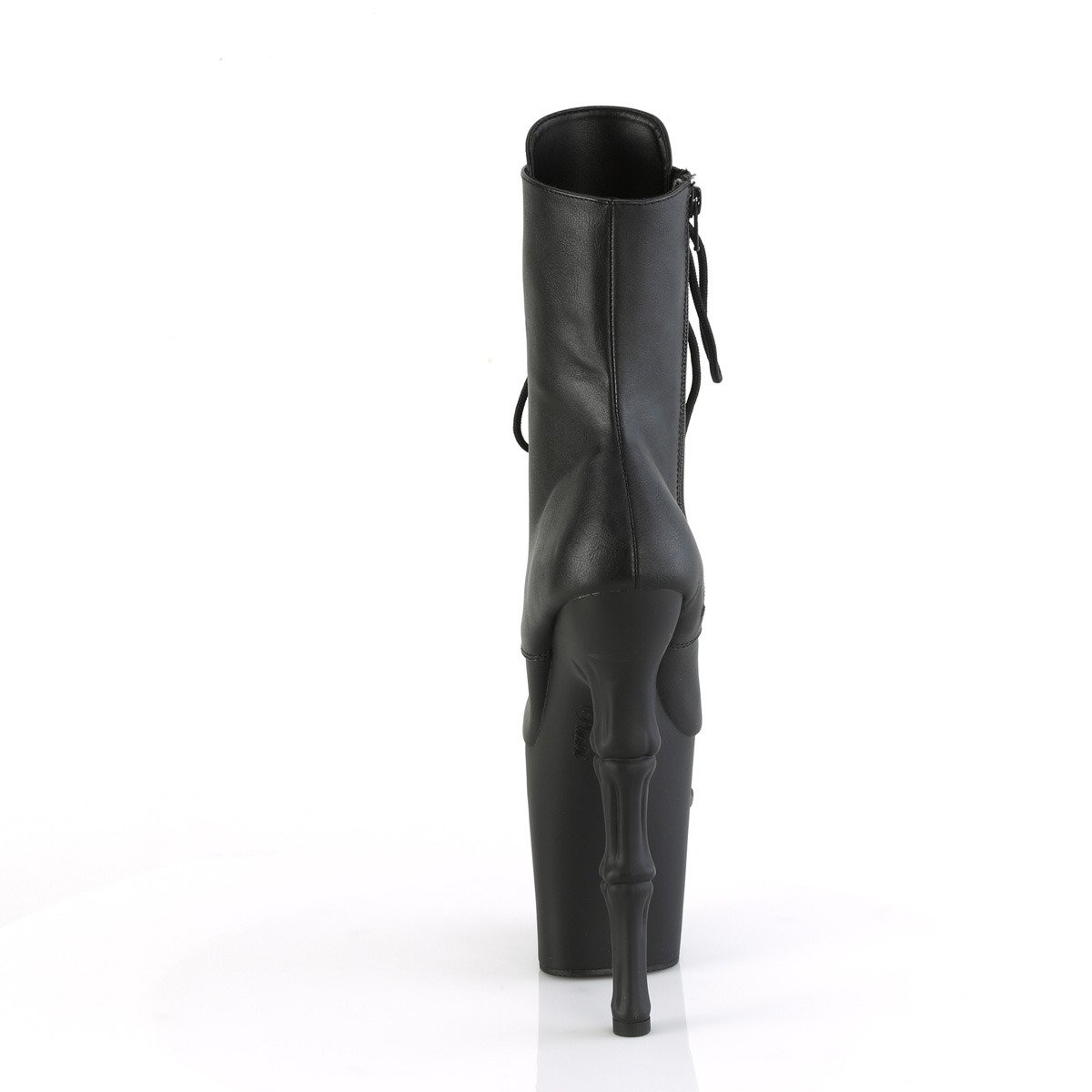 Pleaser Rapture-1020 BPU/M - Černé kotníkové kozačky na vysoké platformě