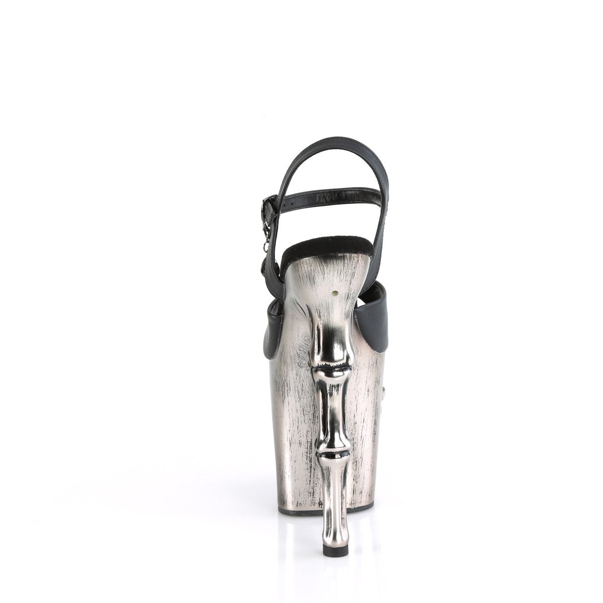 Pleaser Rapture-809-LT BPU/PWCH - Černé svítící sandály na vysoké platformě