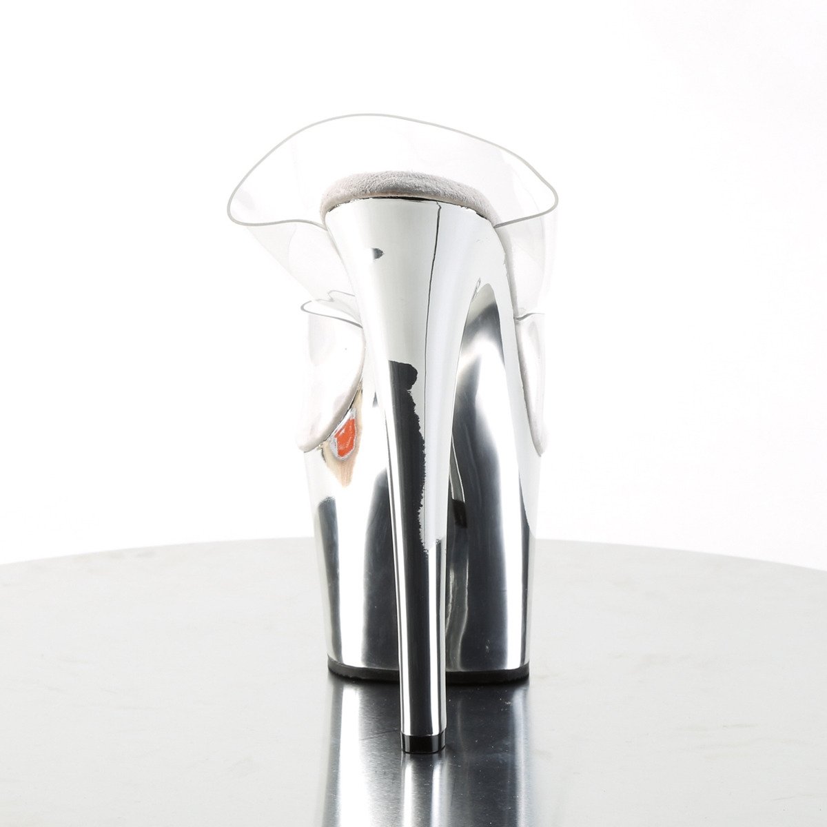 Pleaser Sky-302 C/SCH - Průhledné sandály na vysoké platformě